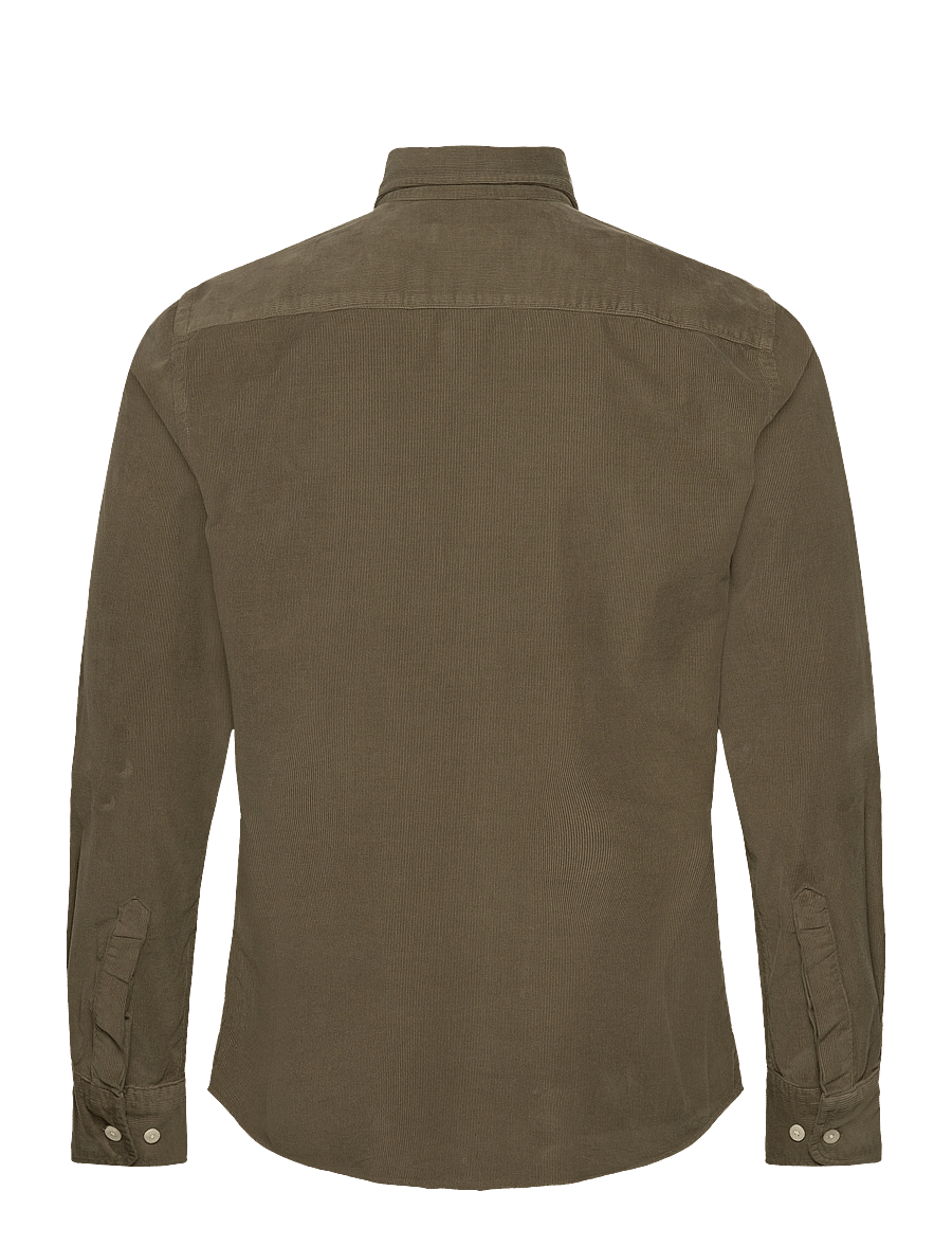 Morris - Douglas Cord Shirt-Slim Fit - cordhemden - olive - 1