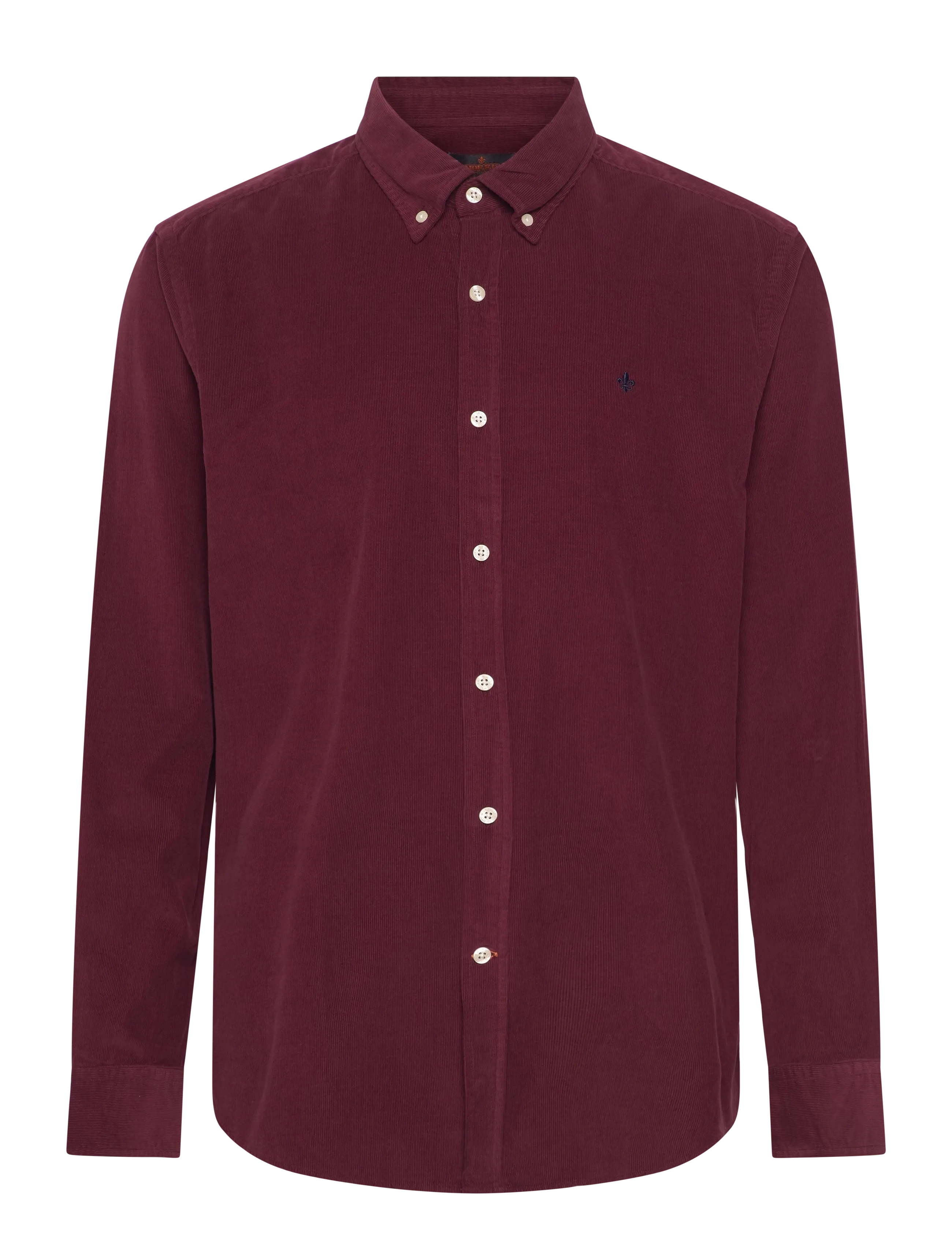 MORRIS Douglas Cord Shirt-Slim Fit Burgundy - XXL - Herren