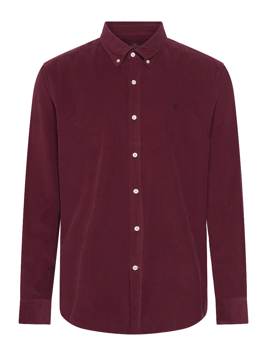 Morris - Douglas Cord Shirt-Slim Fit - cordhemden - wine red - 1