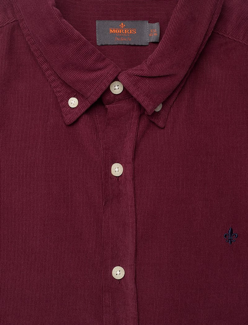 Morris - Douglas Cord Shirt-Slim Fit - cordhemden - wine red - 5