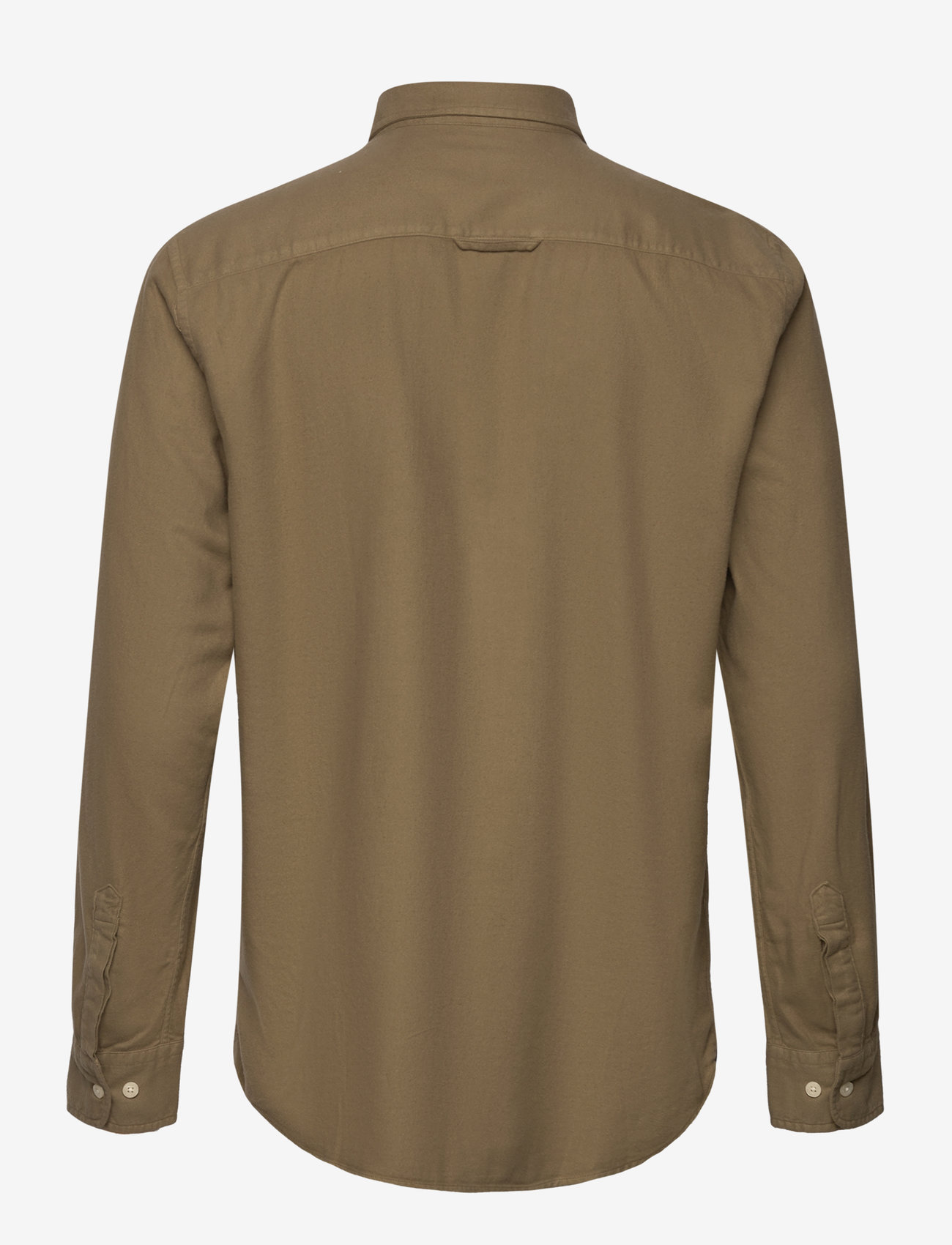 Morris - Brushed Twill Shirt-Classic Fit - casual - olive - 1