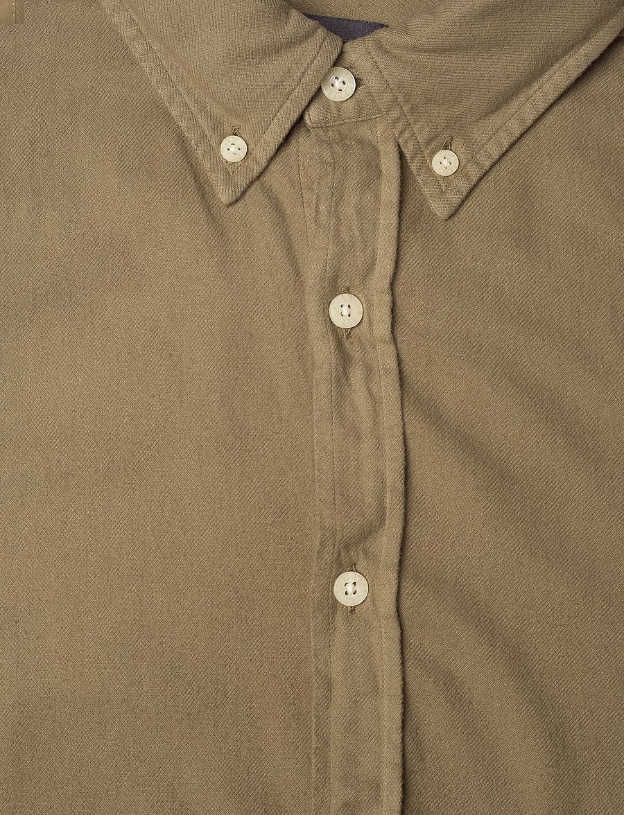 Morris - Brushed Twill Shirt-Classic Fit - olive - 2