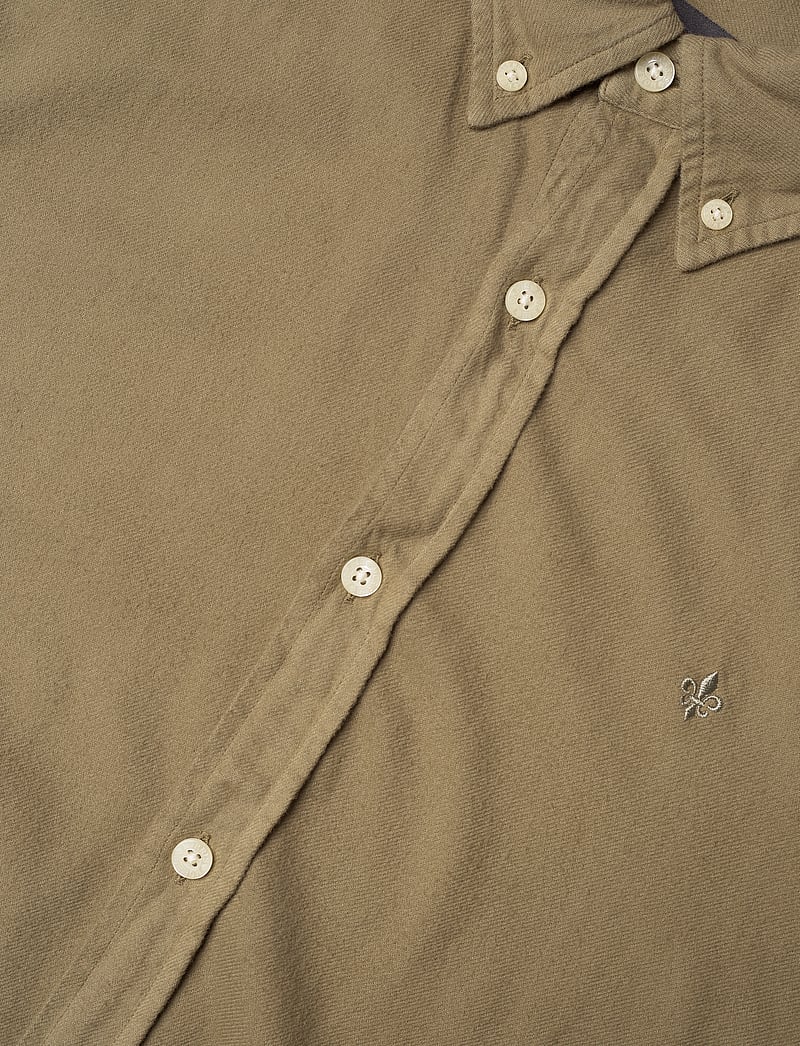 Morris - Brushed Twill Shirt-Classic Fit - casual - olive - 3