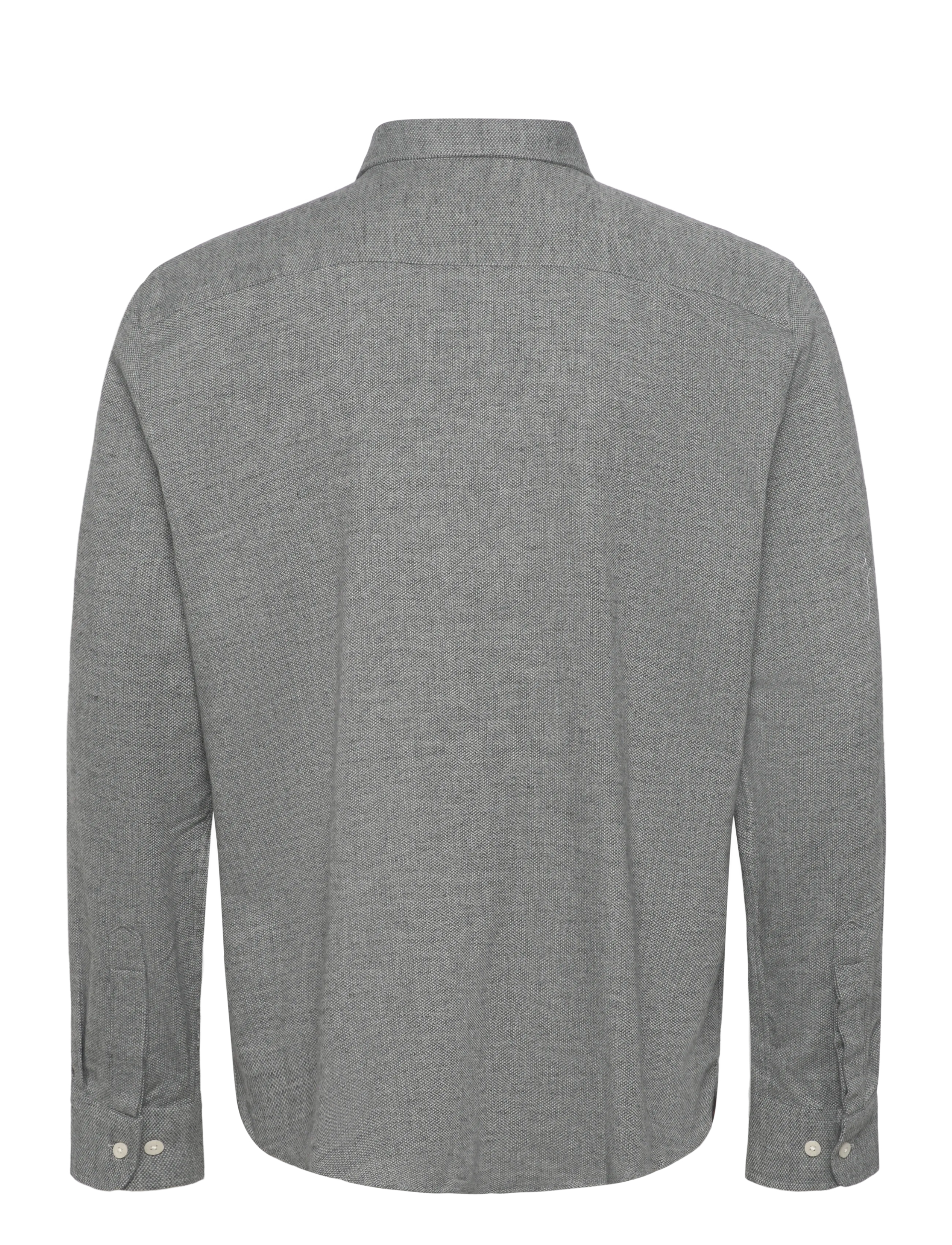 Morris - Flannel Donegal Shirt-Slim Fit - flanellskjortor - grey - 2