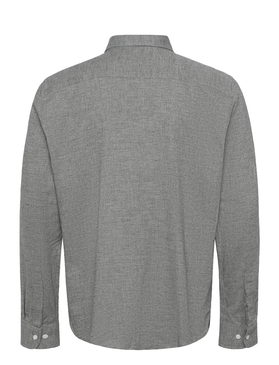 Morris - Flannel Donegal Shirt-Slim Fit - flanell-hemden - grey - 2