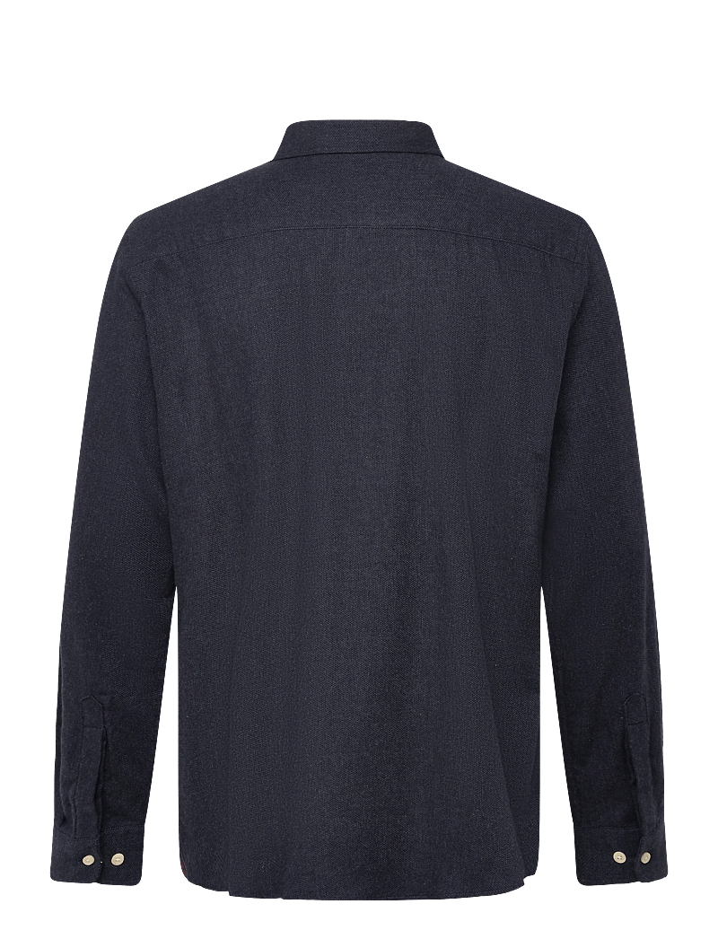 Morris - Flannel Donegal Shirt-Slim Fit - flannel-skjorter - navy - 2