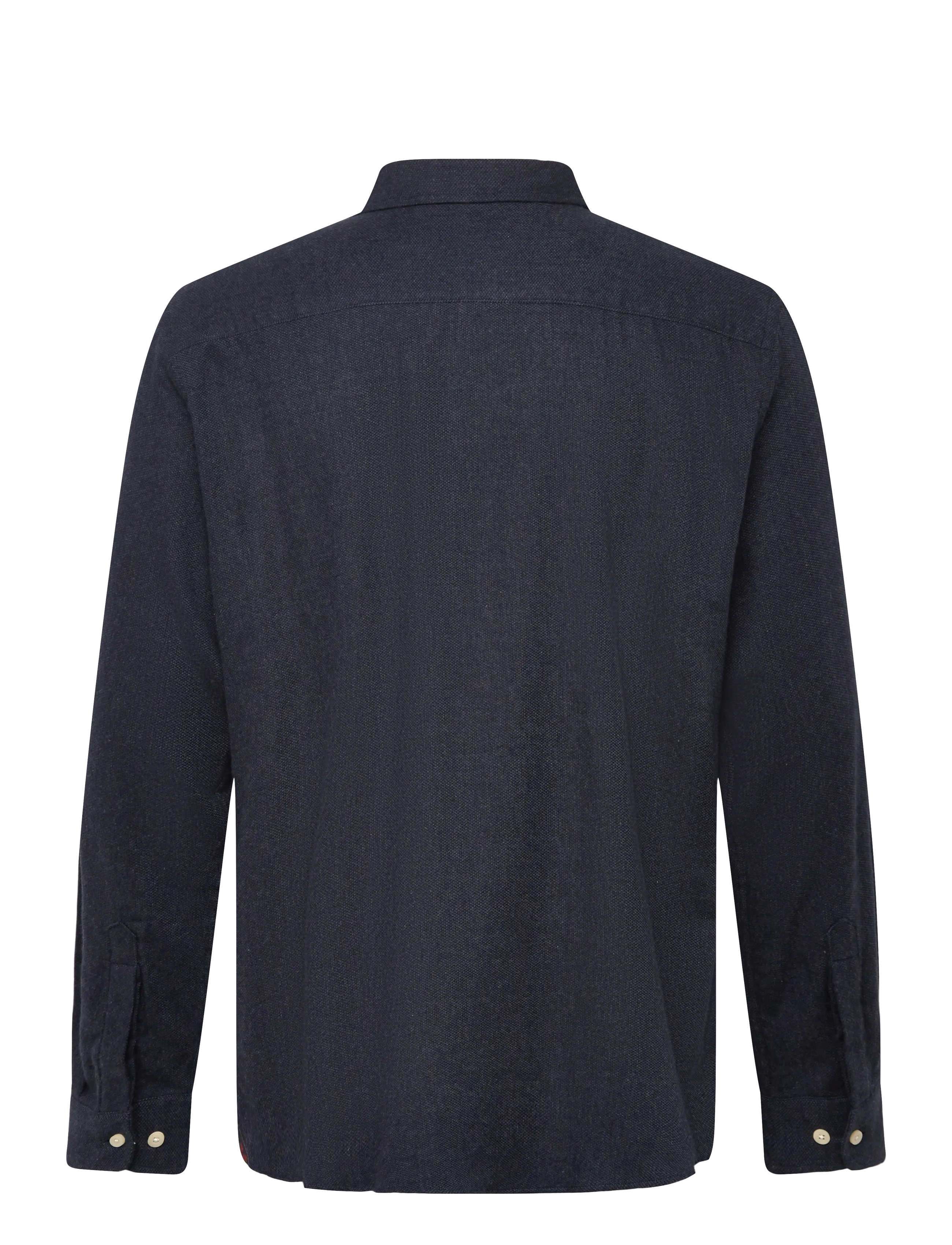 Morris - Flannel Donegal Shirt-Slim Fit - flanellskjortor - navy - 2