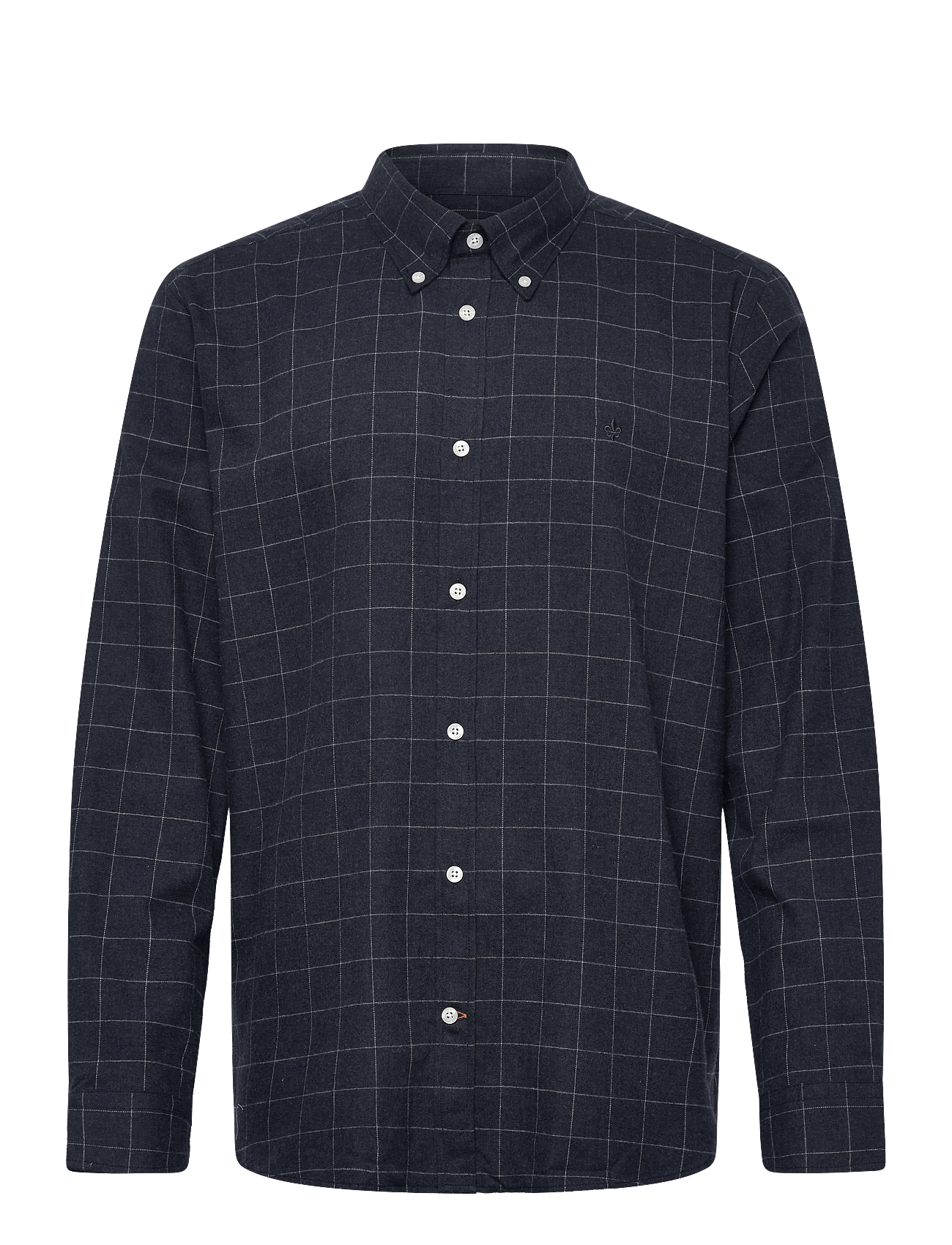 Morris | Flannel Overcheck Shirt-Slim Fit | XS