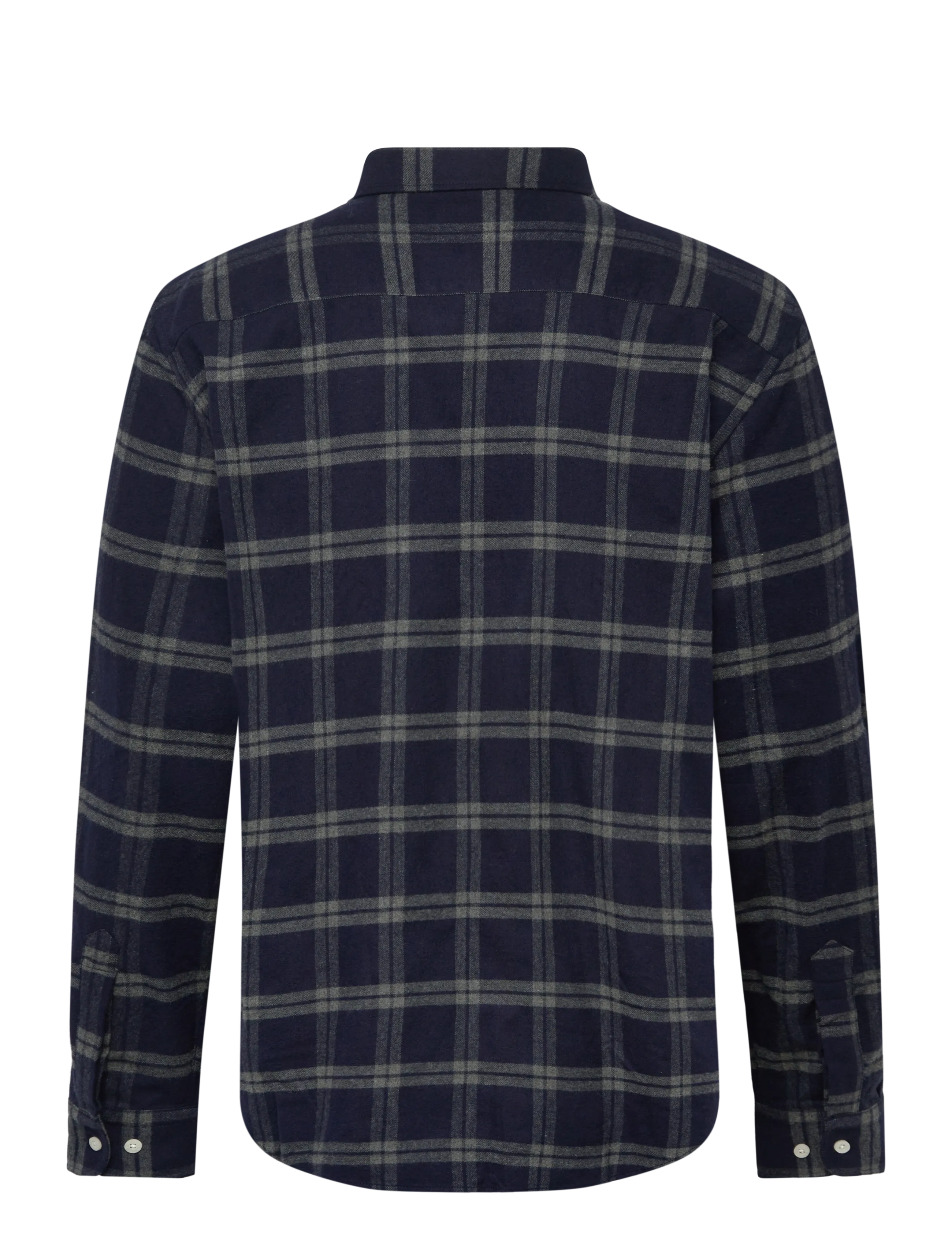 Morris - Flannel Tartan Shirt-Classic Fit - flanell-hemden - dark grey - 1