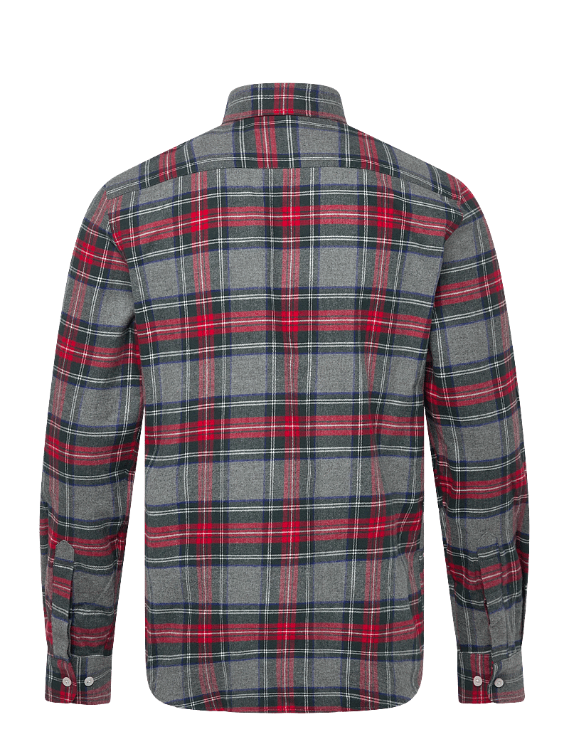 Morris - Flannel Tartan Shirt-Classic Fit - flanellsärgid - grey - 1