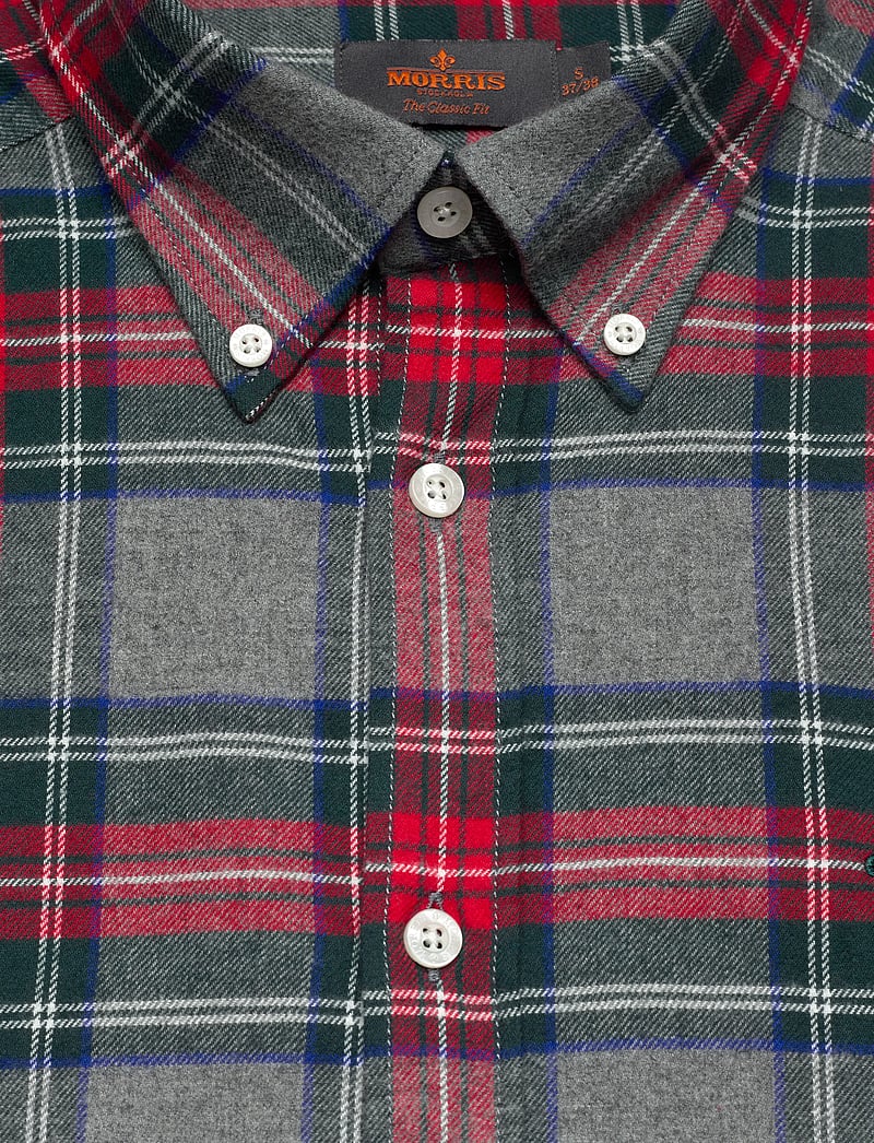 Morris - Flannel Tartan Shirt-Classic Fit - flanellsärgid - grey - 2