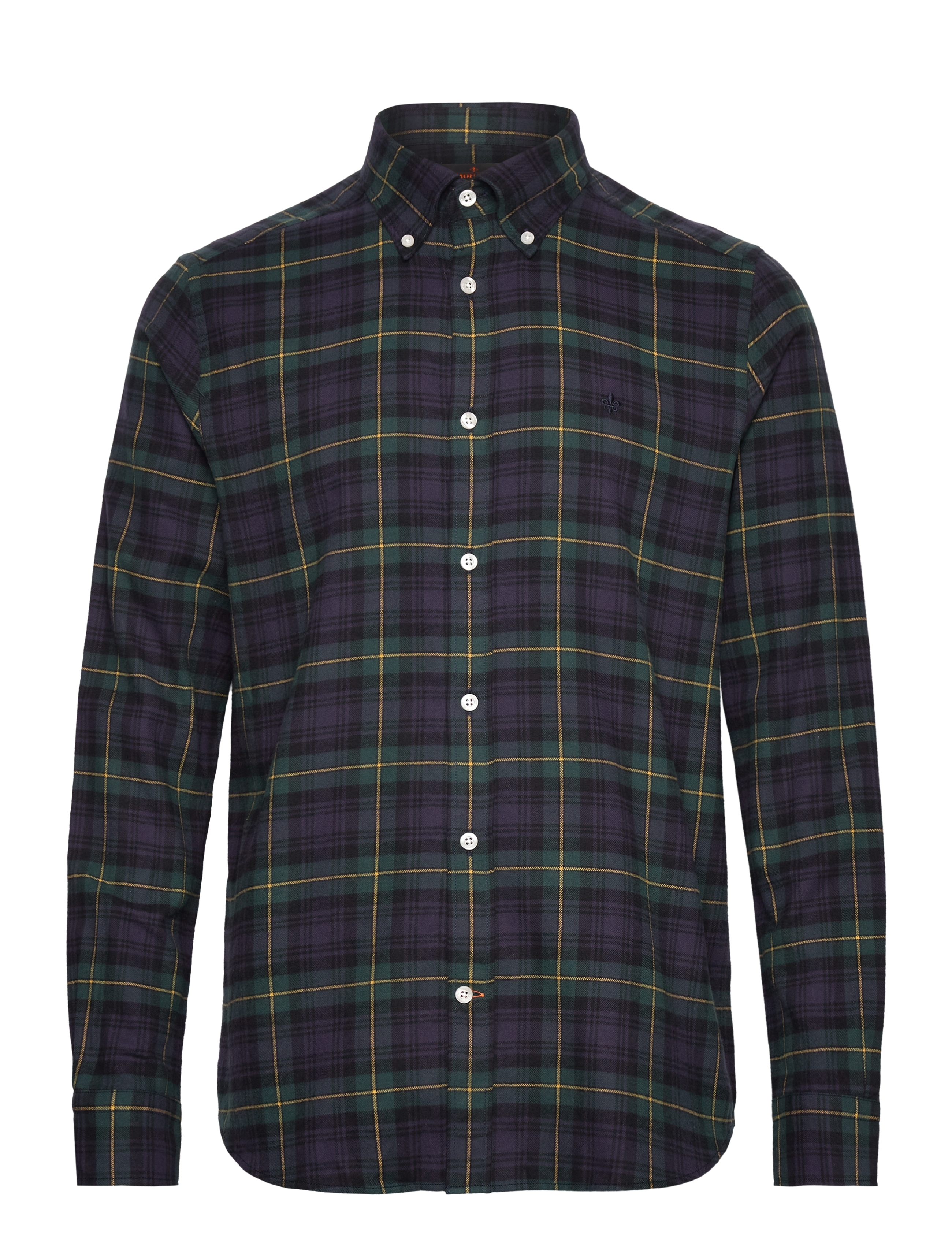 Morris Flannel Tartan Shirt-Classic Fit - Skjorter - NAVY / navy
