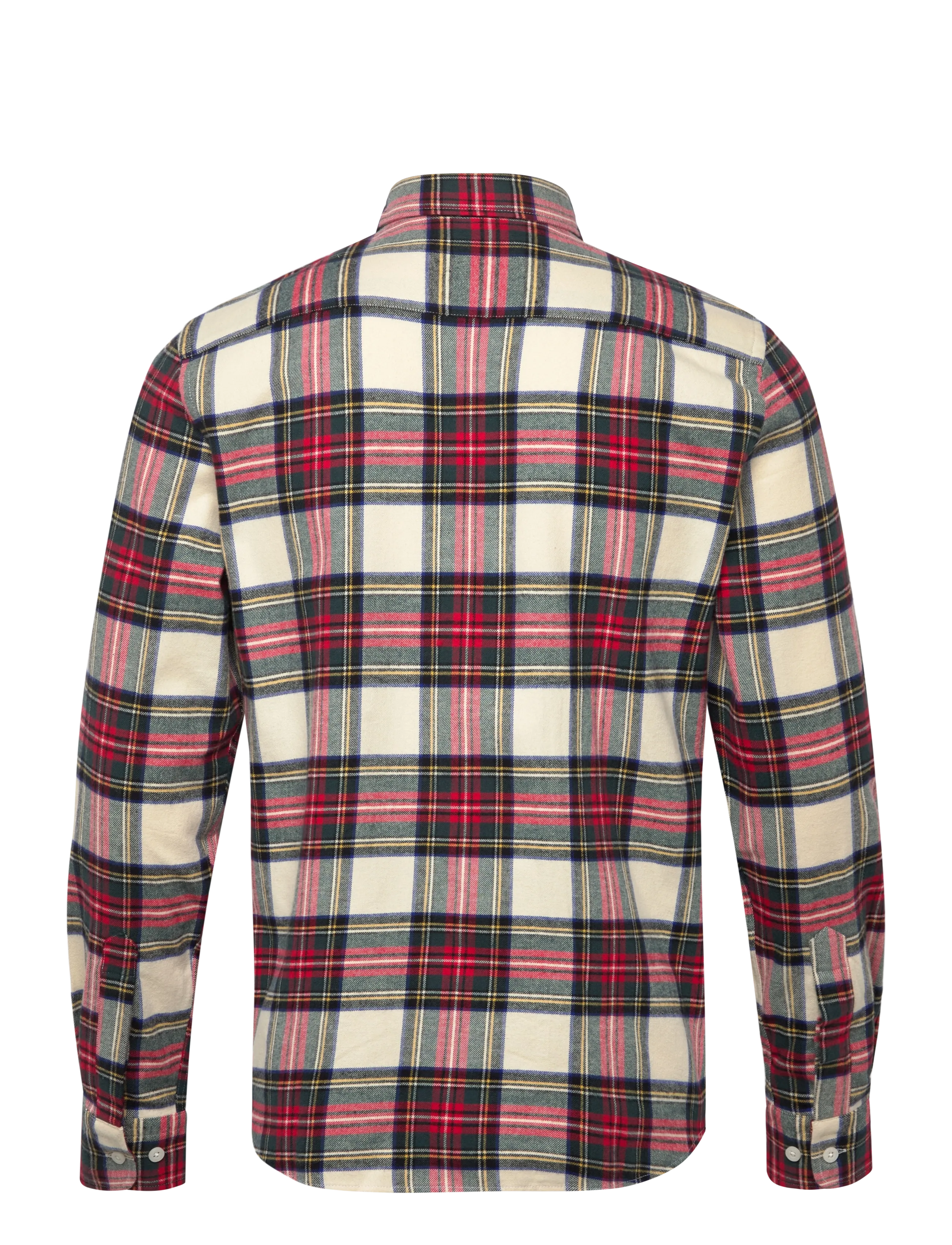 Morris - Flannel Tartan Shirt-Classic Fit - flannel-skjorter - off white - 1
