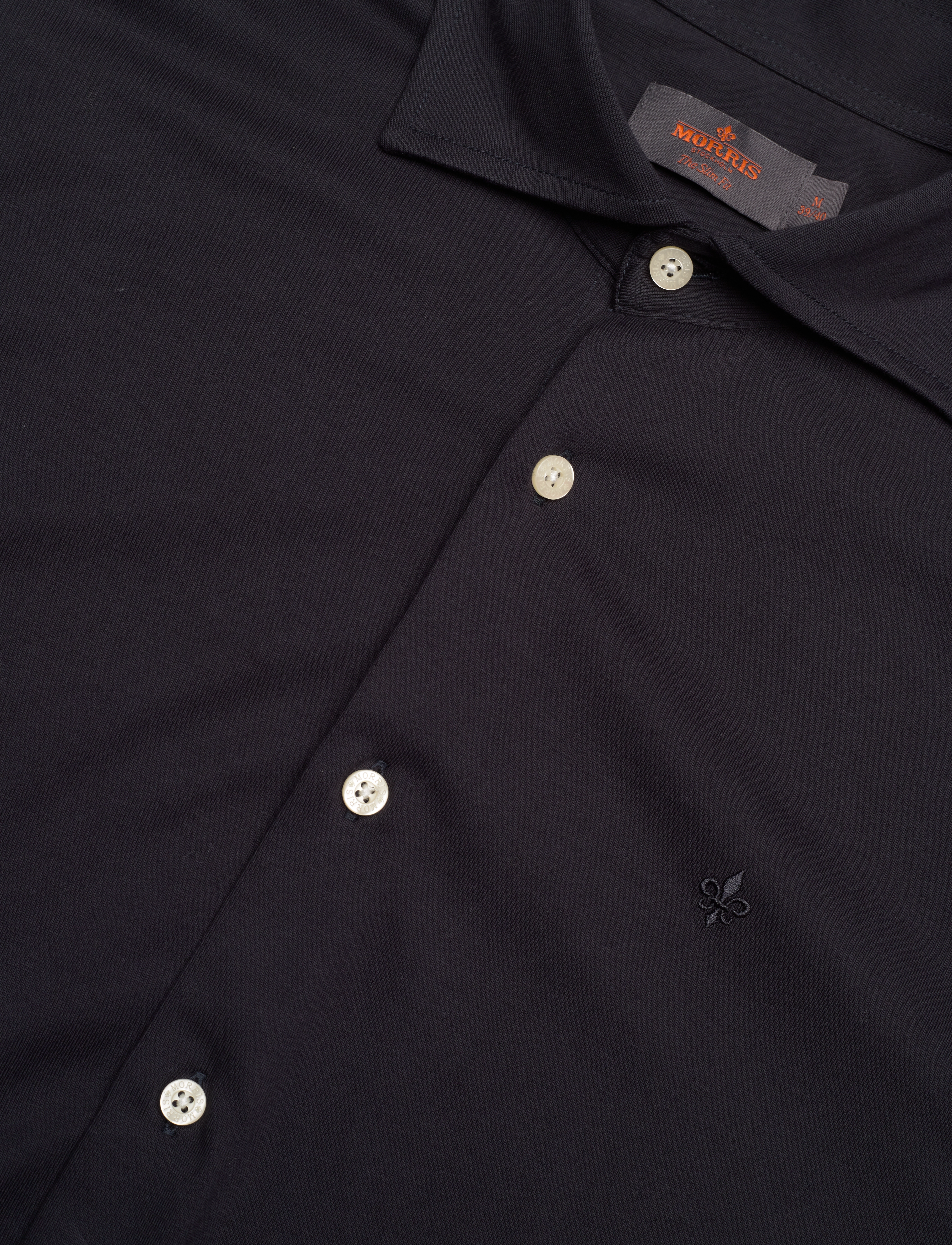 Morris - Dressed Jersey Shirt-Slim Fit - old blue - 3