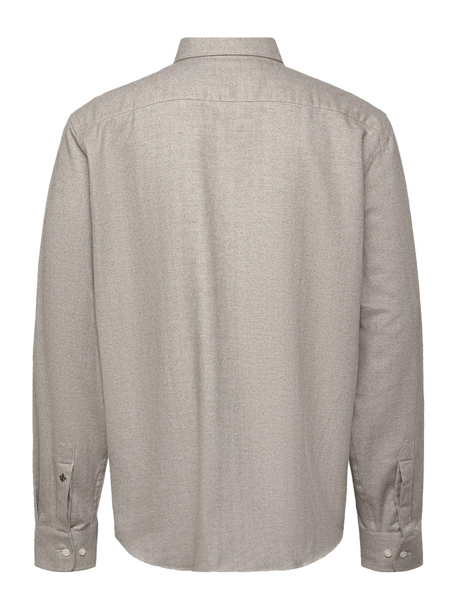 Morris - Soft Lama Shirt-Slim Fit - casual skjortor - khaki - 2