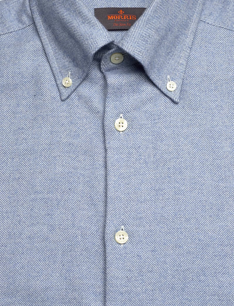 Morris - Soft Lama Shirt-Slim Fit - casual overhemden - light blue - 5