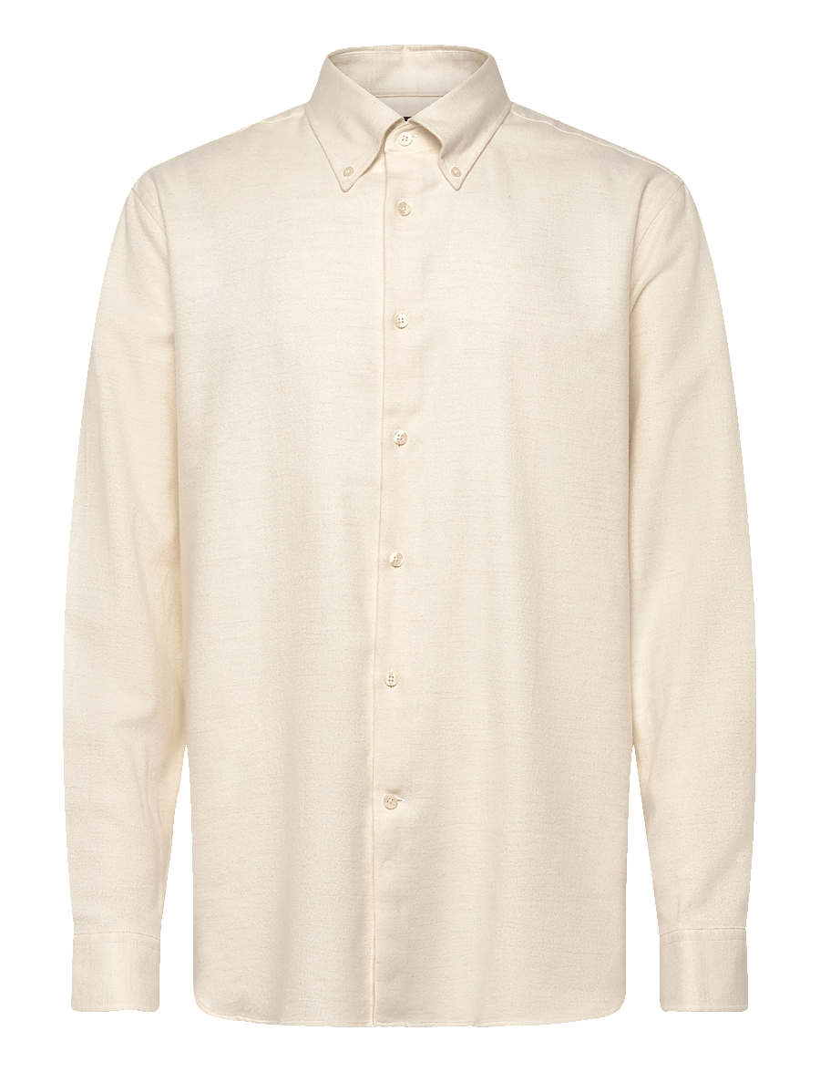 Morris - Soft Lama Shirt-Slim Fit - casual hemden - off white - 1