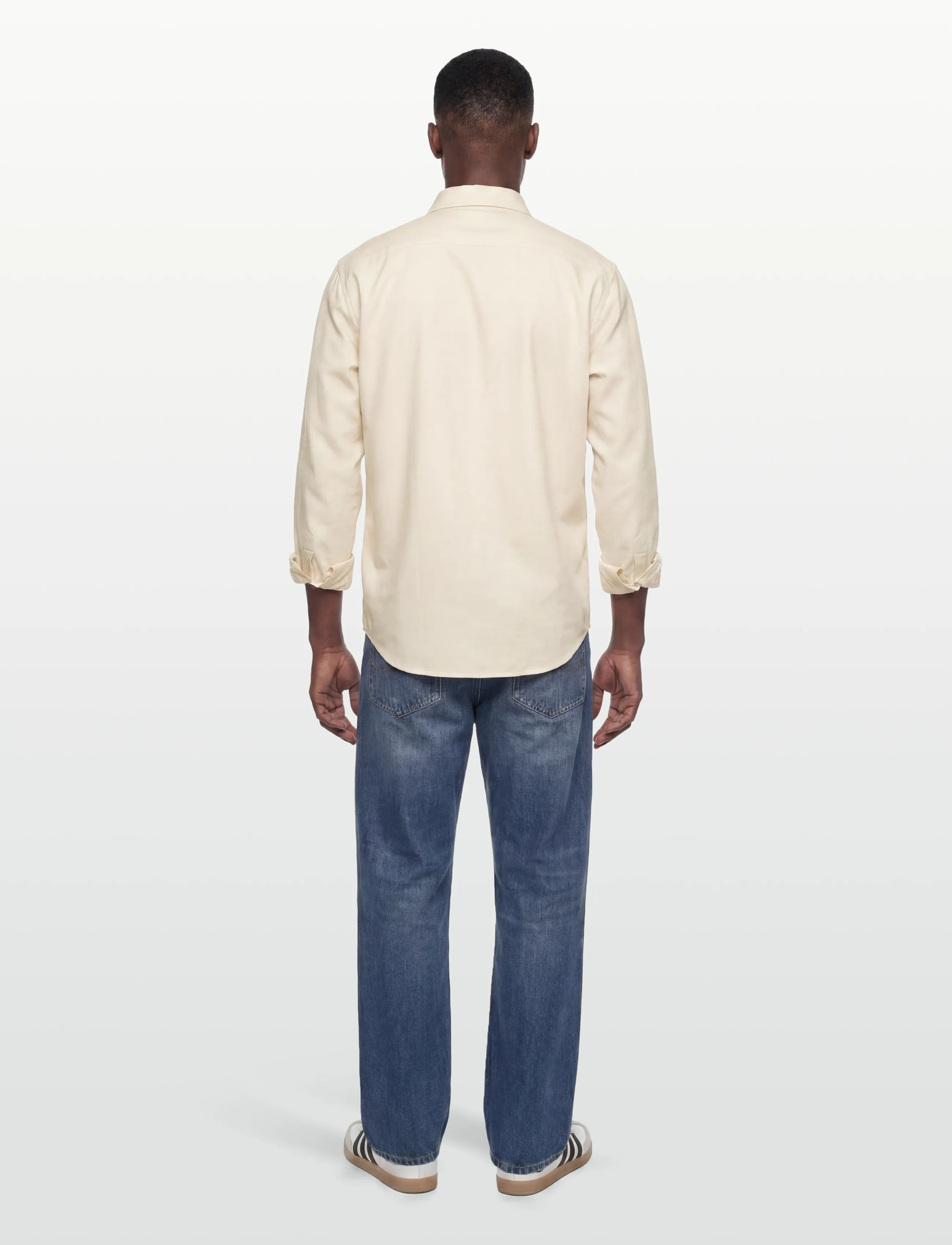 Morris - Soft Lama Shirt-Slim Fit - casual hemden - off white - 4