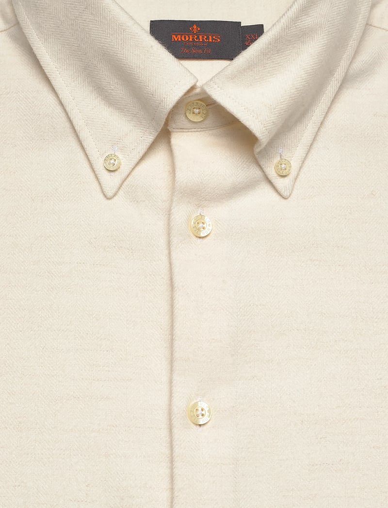 Morris - Soft Lama Shirt-Slim Fit - casual skjorter - off white - 5