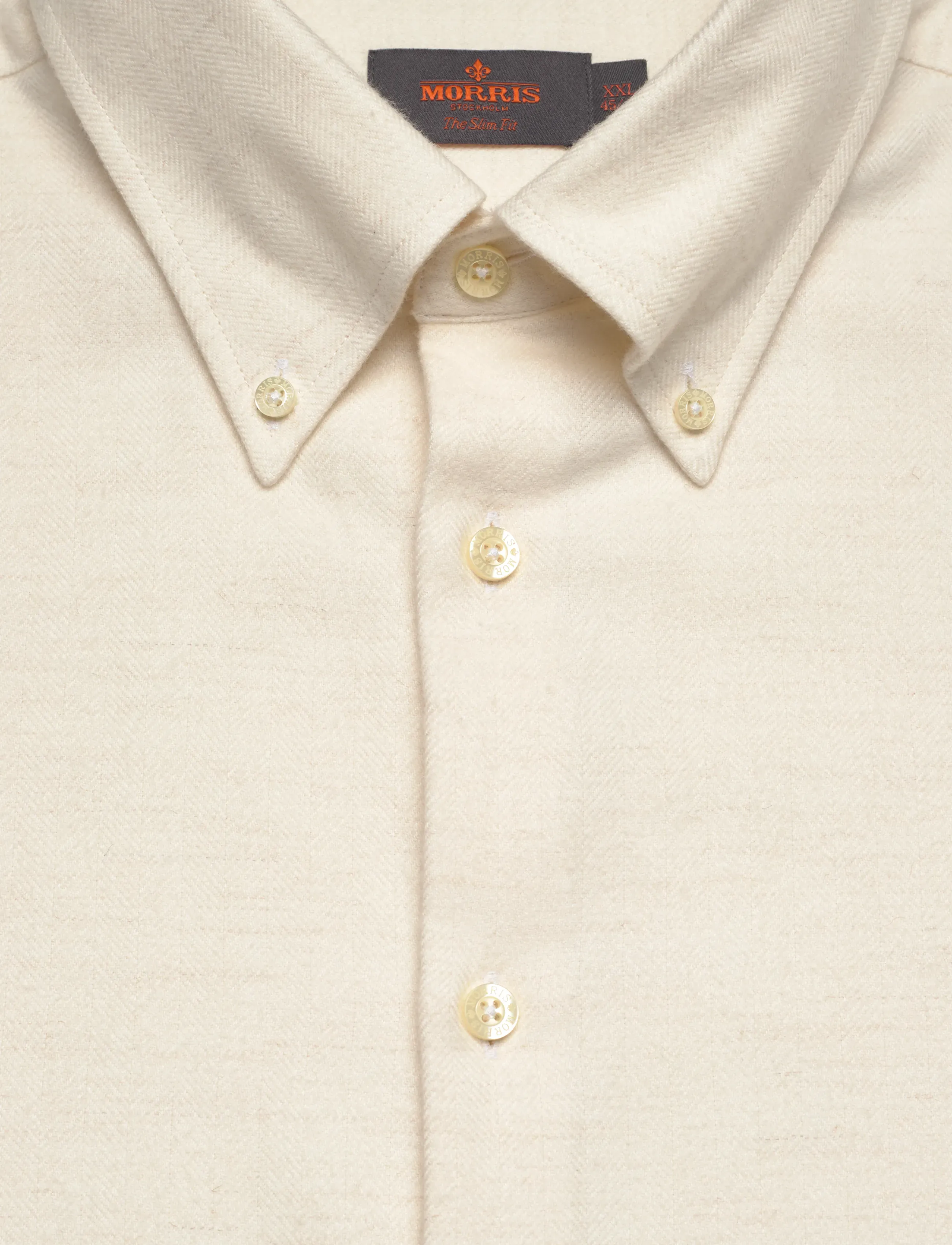 Morris - Soft Lama Shirt-Slim Fit - casual hemden - off white - 5