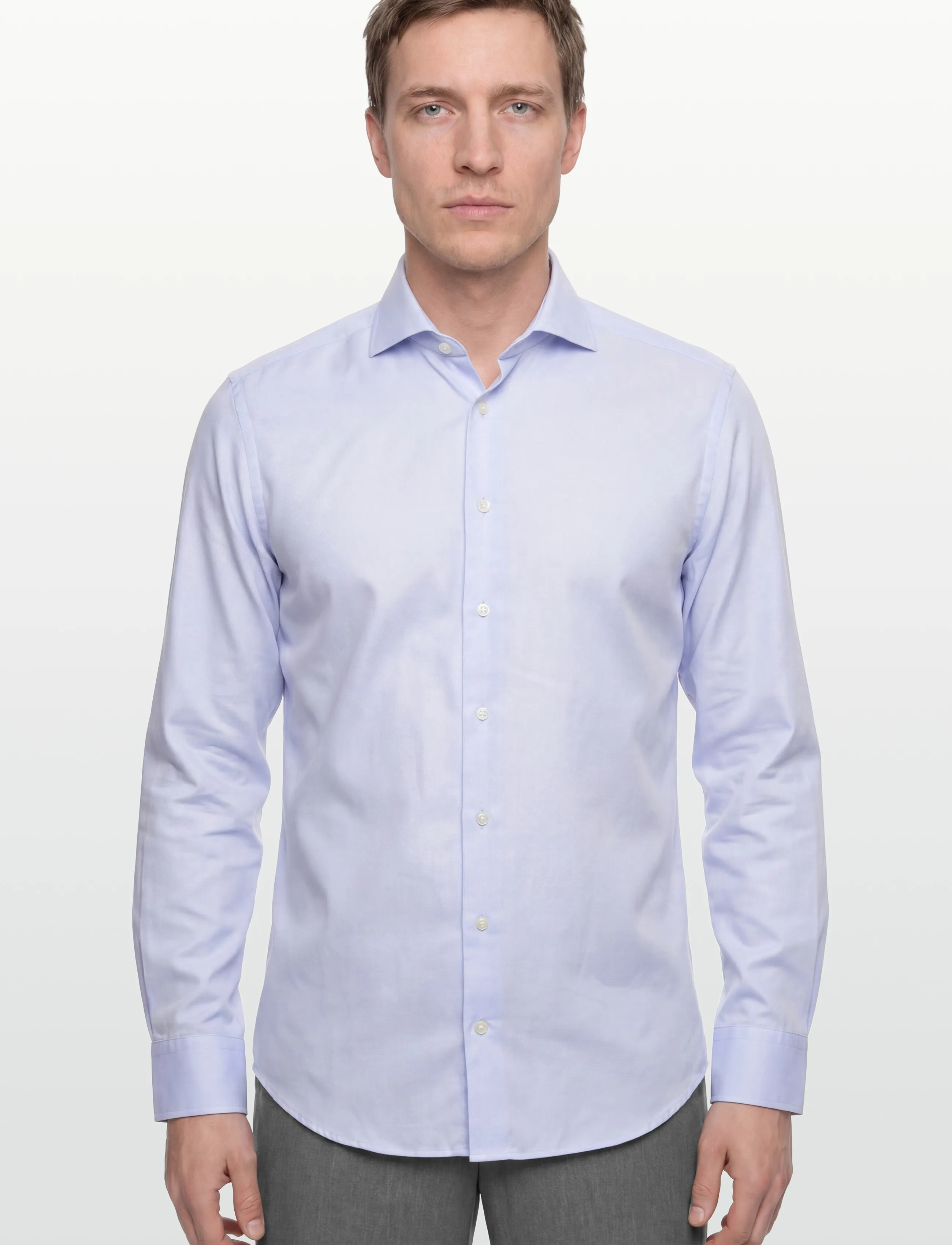 Morris - Morris Twill Shirt - formelle hemden - light blue - 3