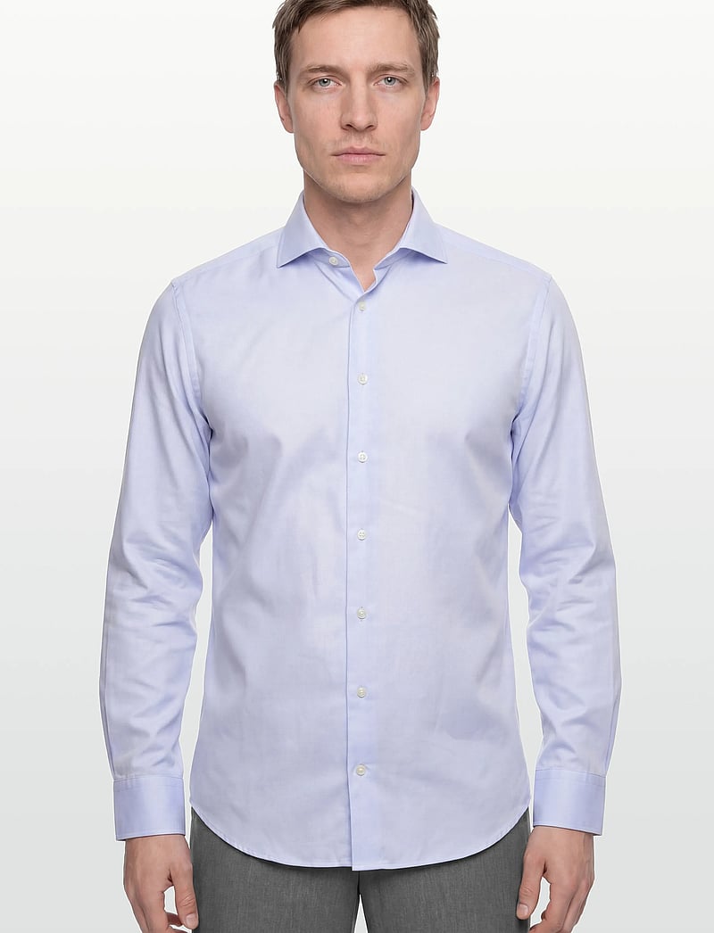 Morris - Morris Twill Shirt - formelle hemden - light blue - 3