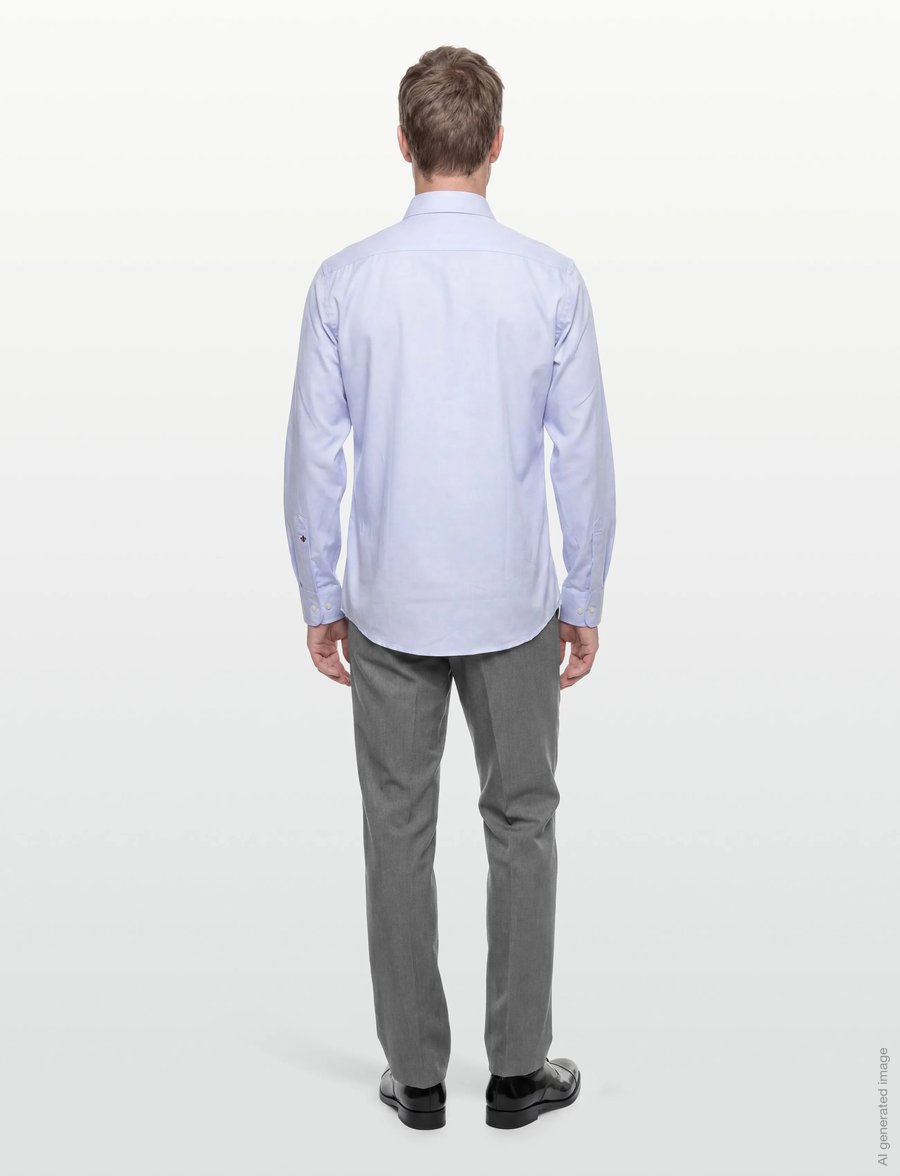 Morris - Morris Twill Shirt - formelle hemden - light blue - 4
