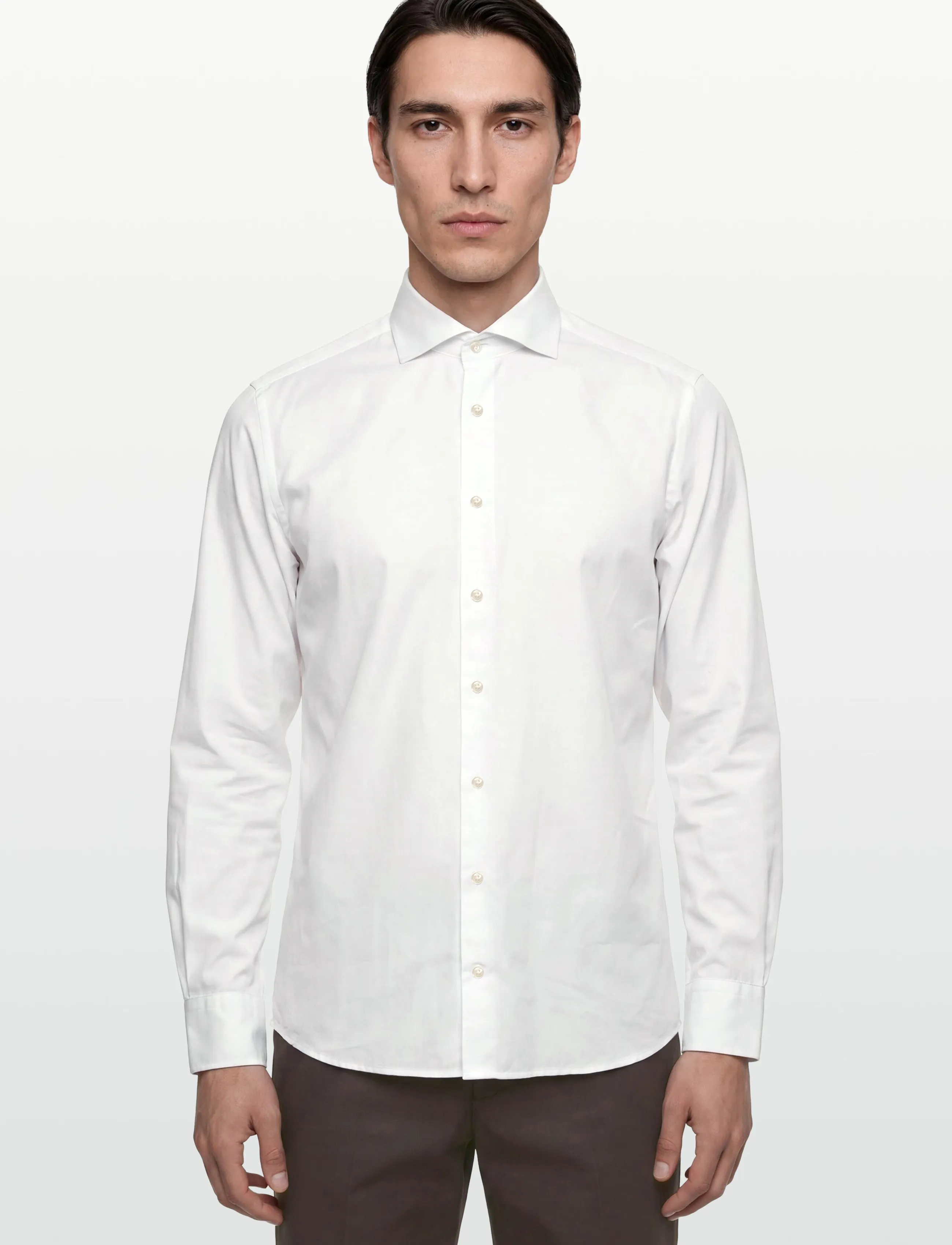 Morris - Morris Twill Shirt - formelle hemden - white - 3