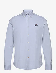 Morris - Eddie Pique Shirt - avslappede skjorter - light blue - 0