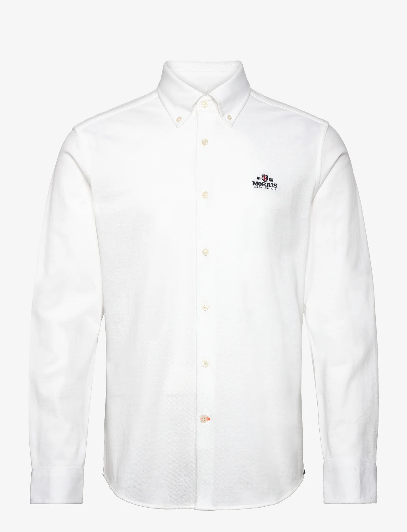 Morris - Eddie Pique Shirt - casual shirts - off white - 0