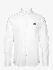 Morris - Eddie Pique Shirt - avslappede skjorter - off white - 0