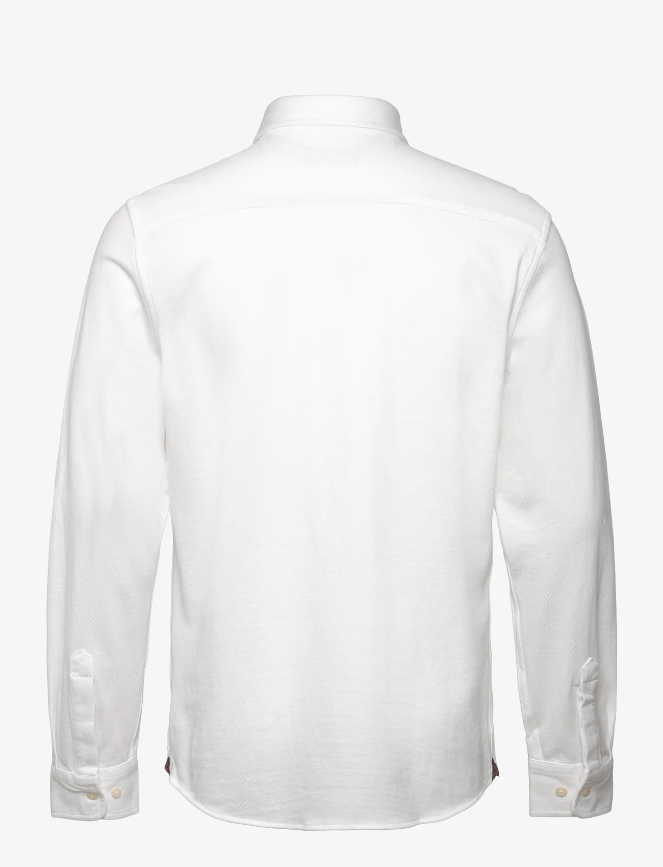Morris - Eddie Pique Shirt - casual skjortor - off white - 1