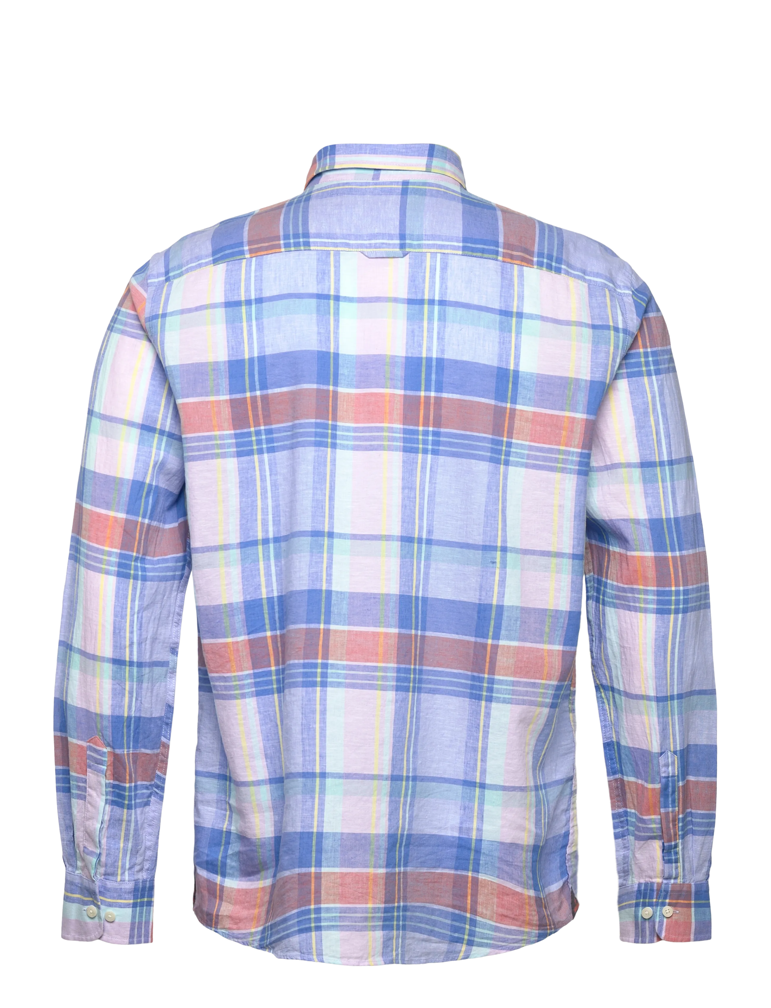 Morris - Happy Linen Check Shirt-Classic Fit - chemises à carreaux - light blue - 1