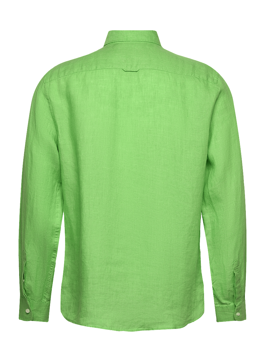 Morris - Douglas Linen Shirt-Classic Fit - leinenhemden - green - 2
