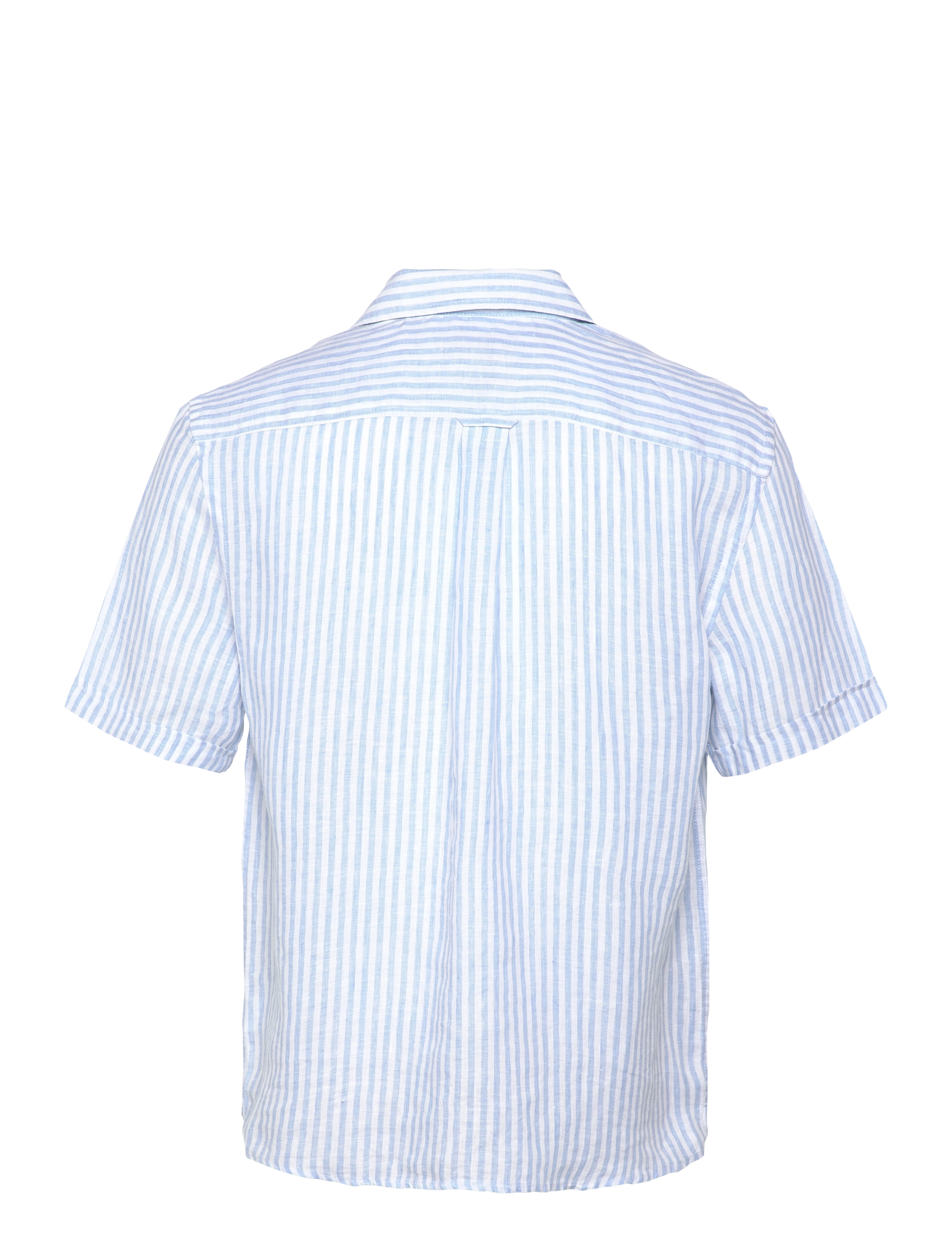 Morris - Resort Linen SS Shirt-Relaxed Fit - blue - 1