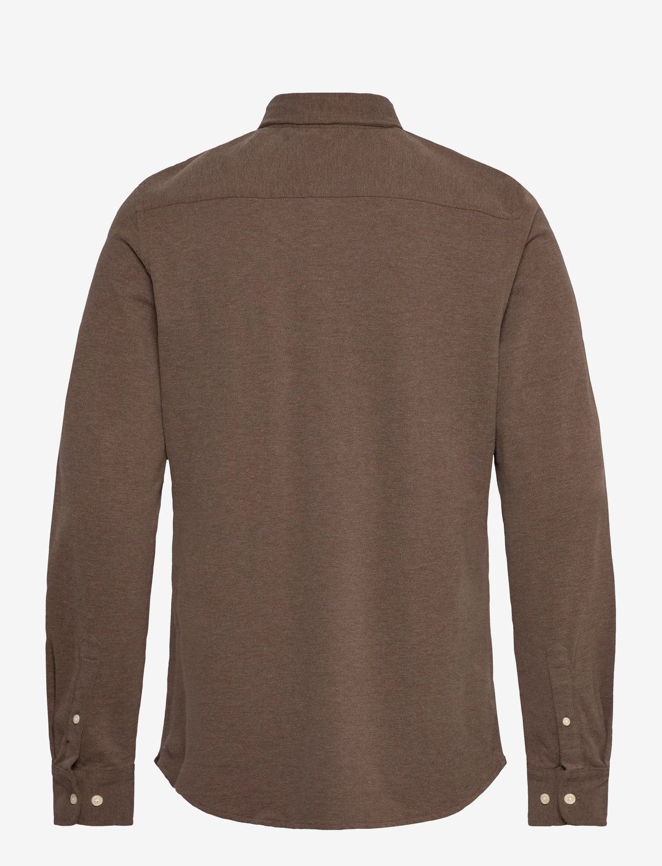 Morris - Camden Piqué Shirt - basic skjorter - brown - 2