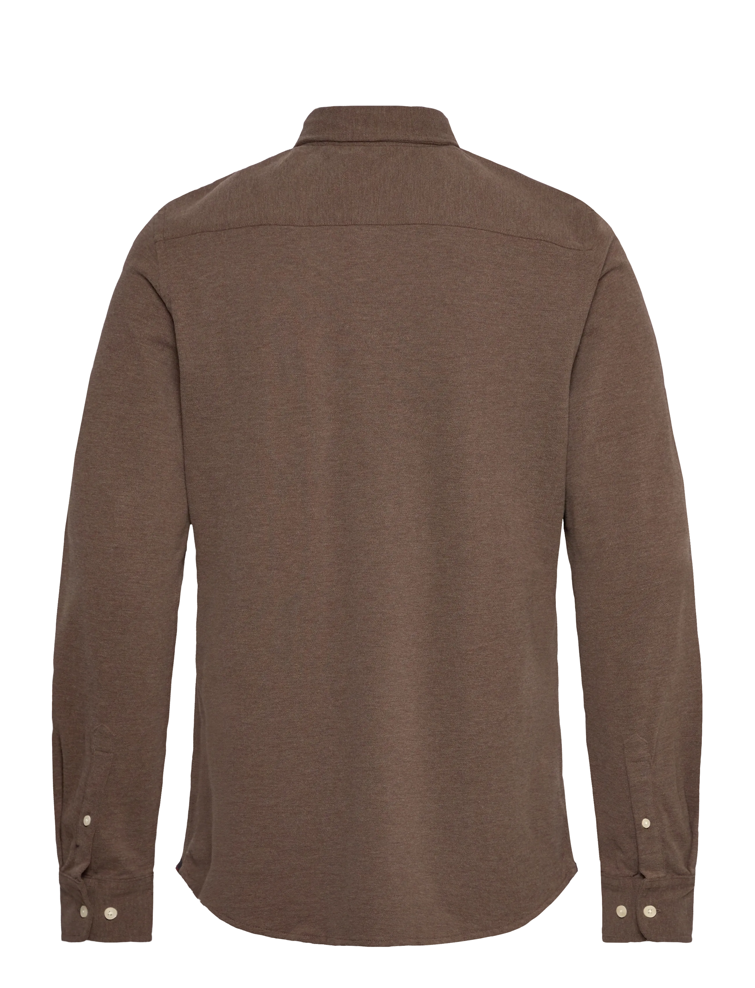 Morris - Camden Piqué Shirt - ametlikud särgid - brown - 2