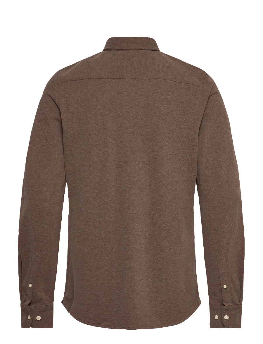 Morris - Camden Piqué Shirt - ametlikud särgid - brown - 2