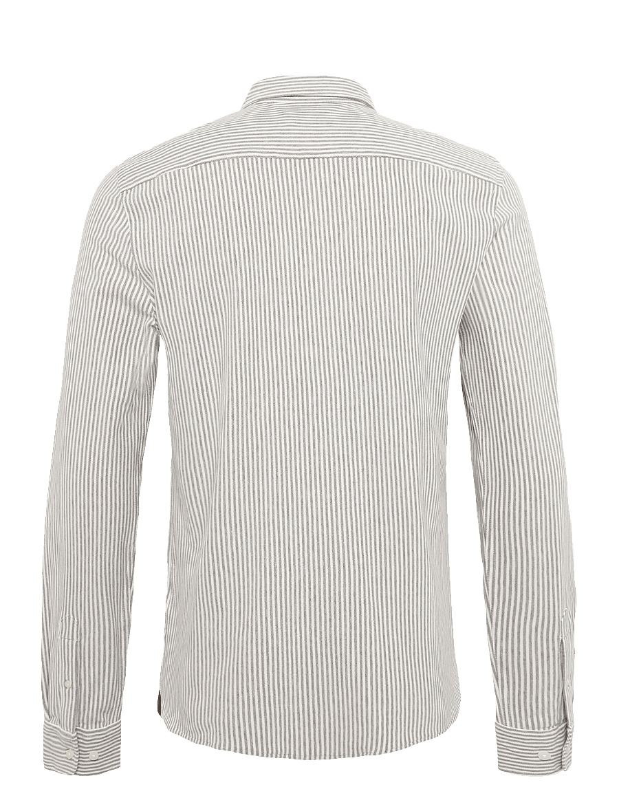Morris - Camden Piqué Shirt - formelle skjorter - dark brown - 2