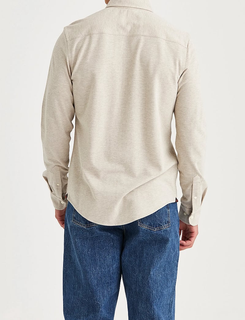 Morris - Camden Piqué Shirt - pidulikud särgid - khaki - 4