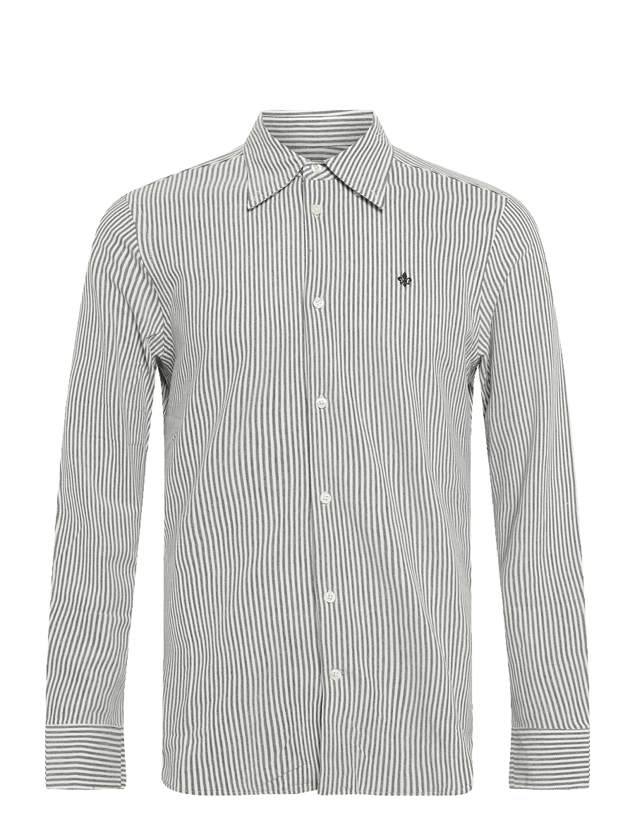 Morris - Camden Piqué Shirt - formelle skjorter - navy - 1