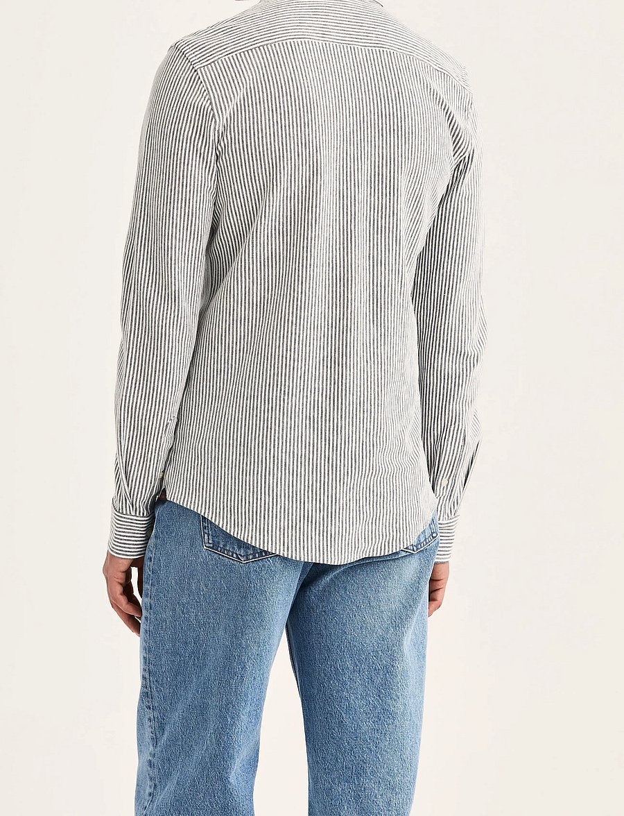 Morris - Camden Piqué Shirt - formelle skjorter - navy - 0