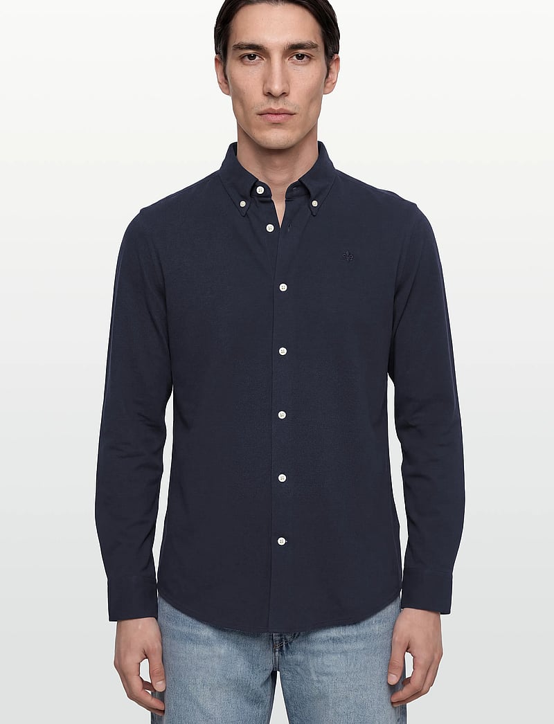 Morris - Camden Piqué Shirt - koszule wizytowe - old blue - 3