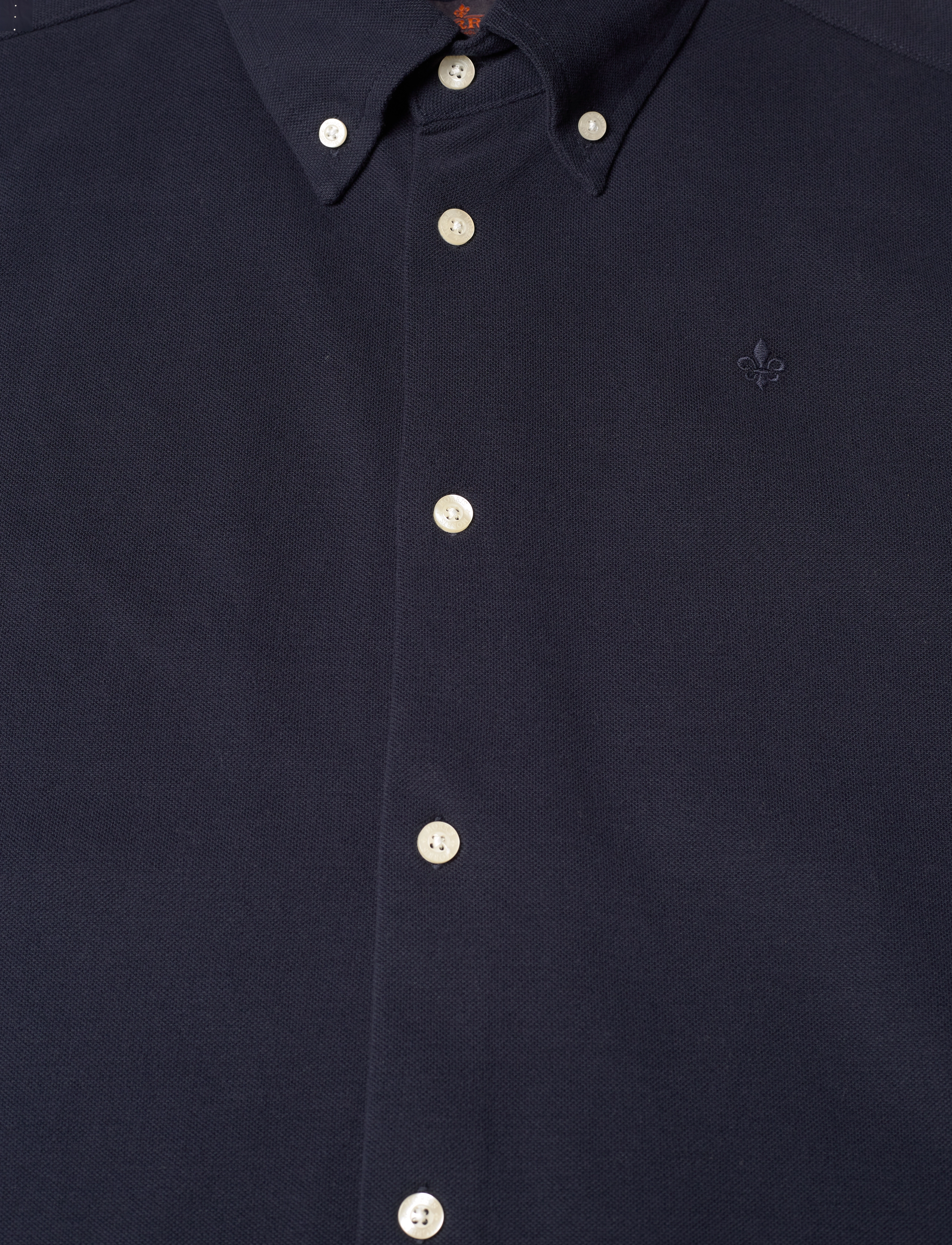 Morris - Camden Piqué Shirt - kostymskjortor - old blue - 5
