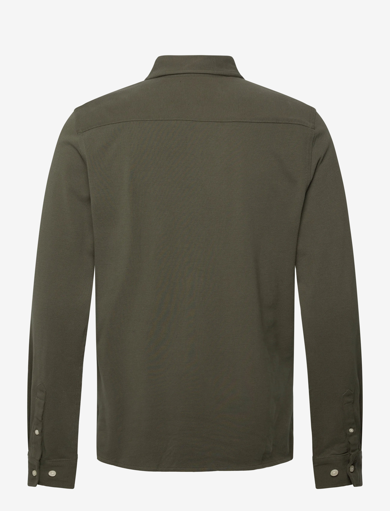 Morris - Camden Piqué Shirt - formelle skjorter - olive - 2
