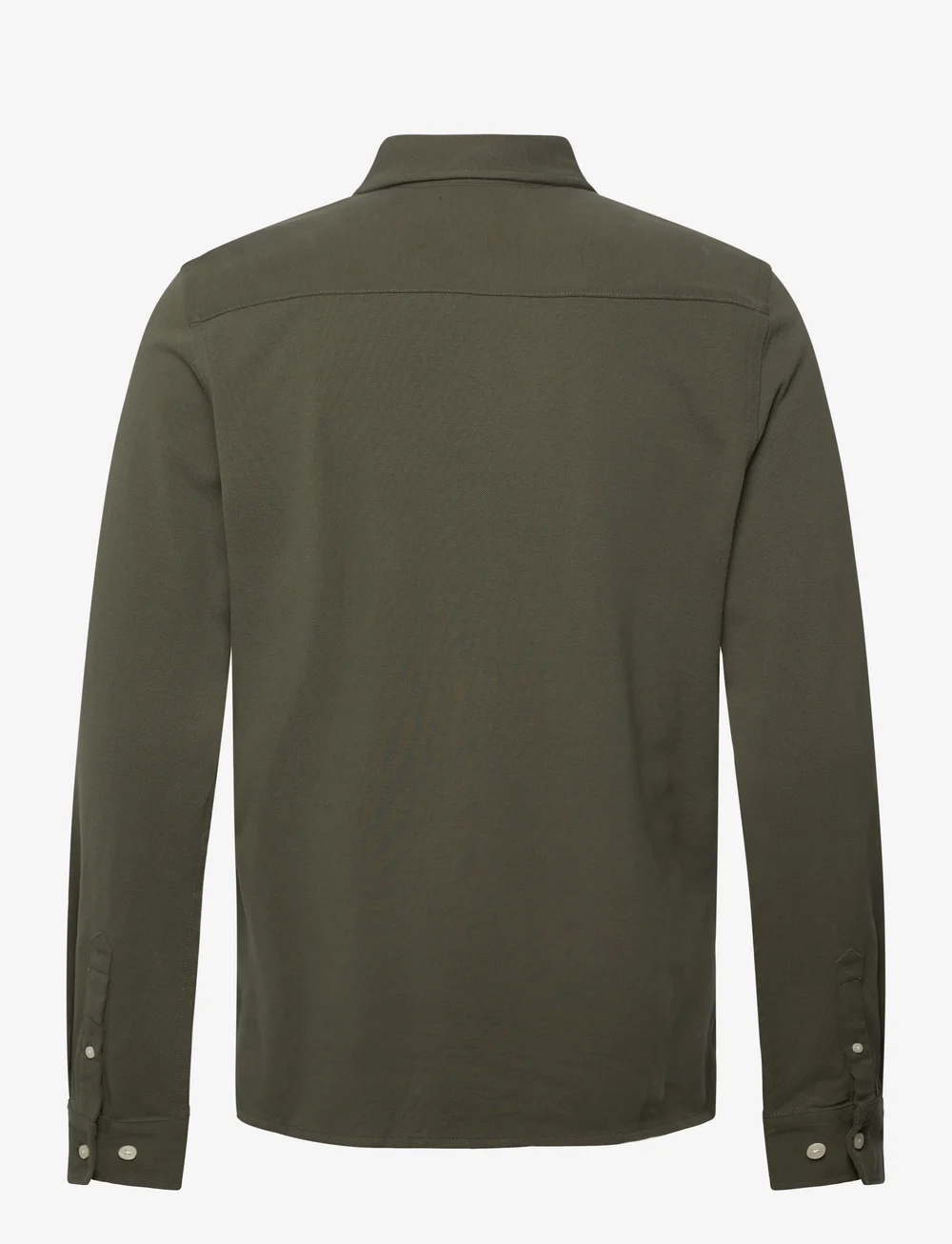 Morris - Camden Piqué Shirt - basic skjortor - olive - 2