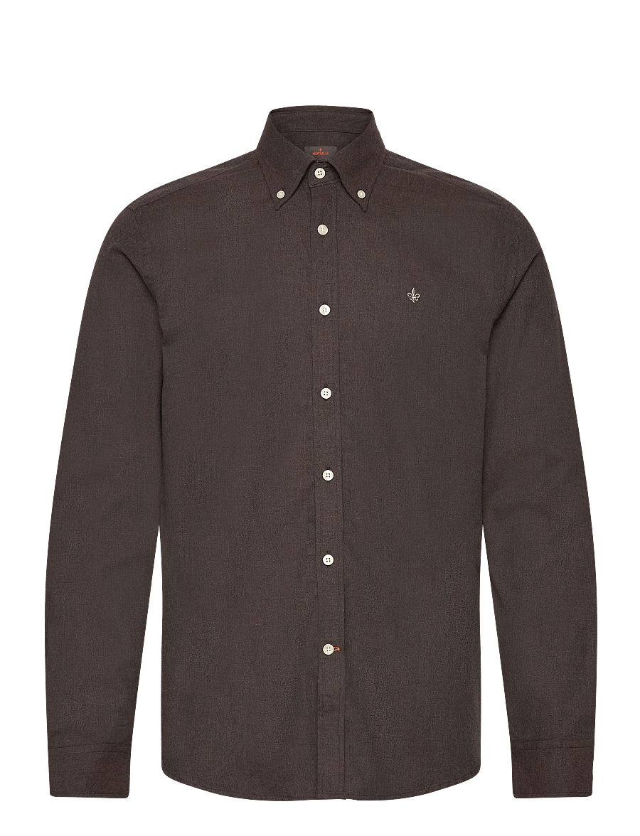 Morris - Watts Flannel Shirt-Slim Fit - brown - 1