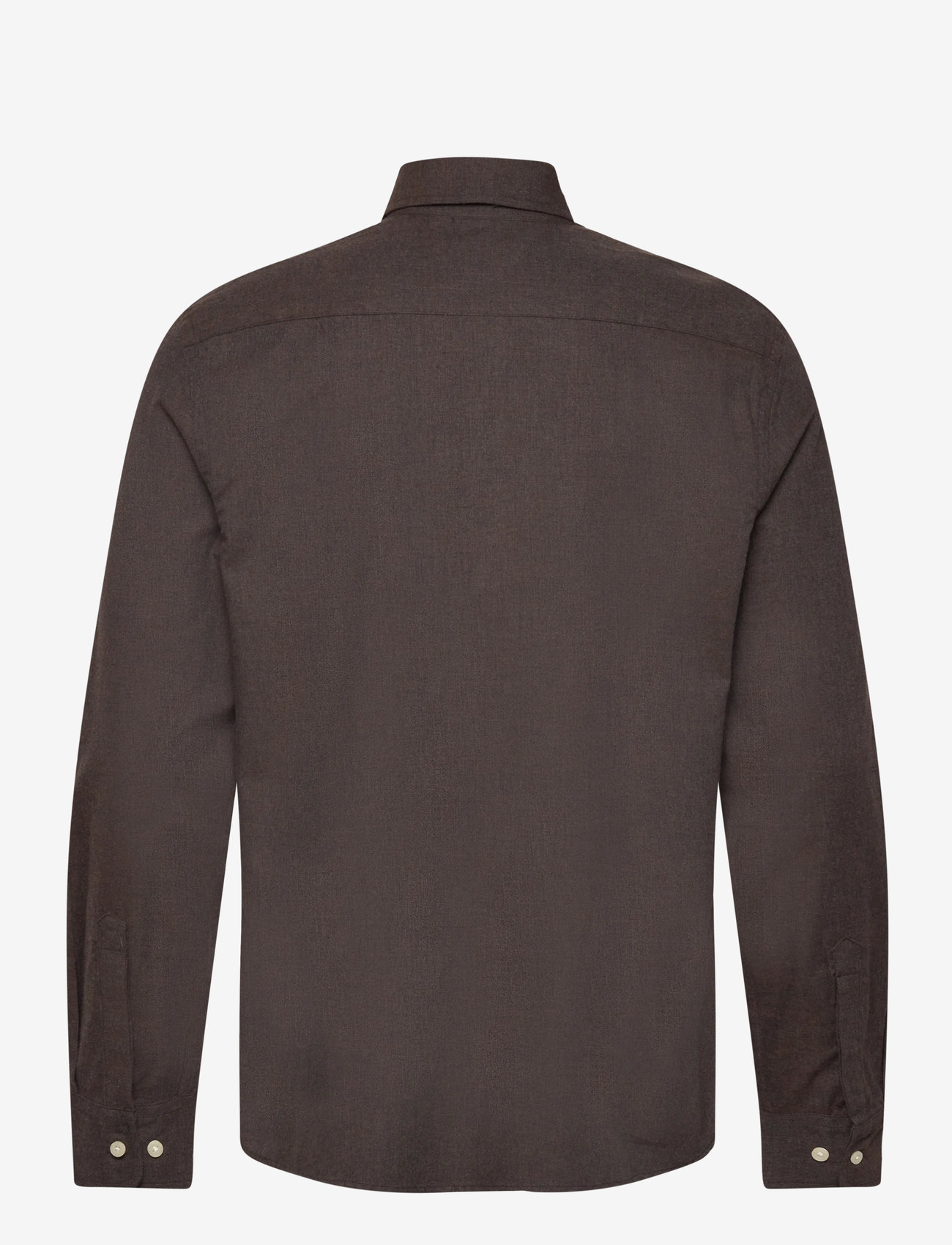 Morris - Watts Flannel Shirt-Slim Fit - basic-hemden - brown - 2