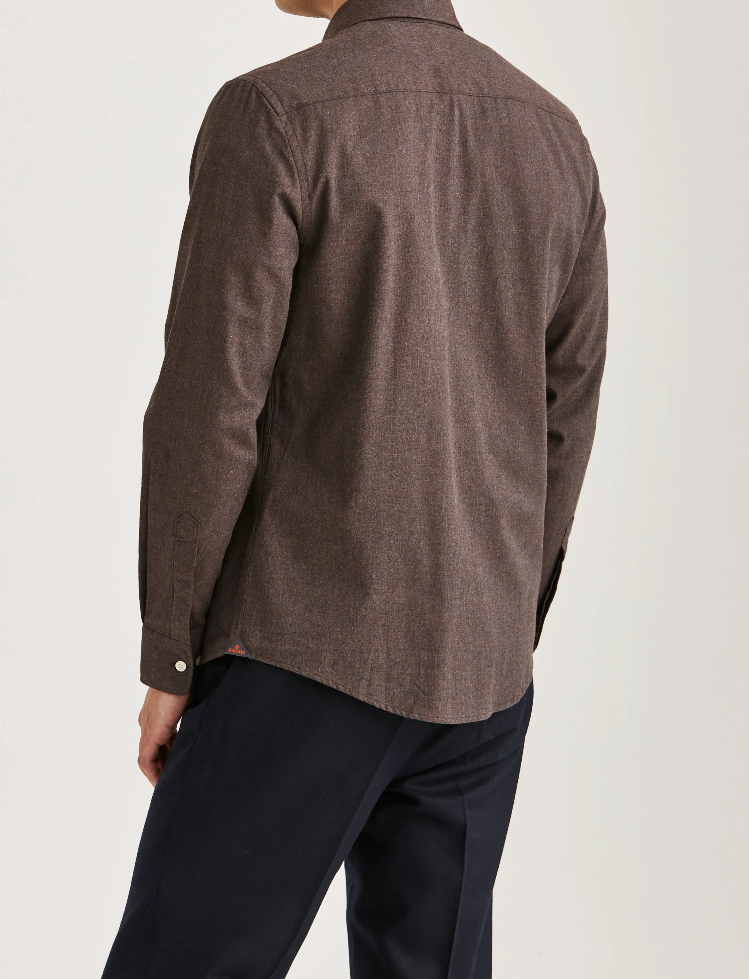 Morris - Watts Flannel Shirt-Slim Fit - brown - 4