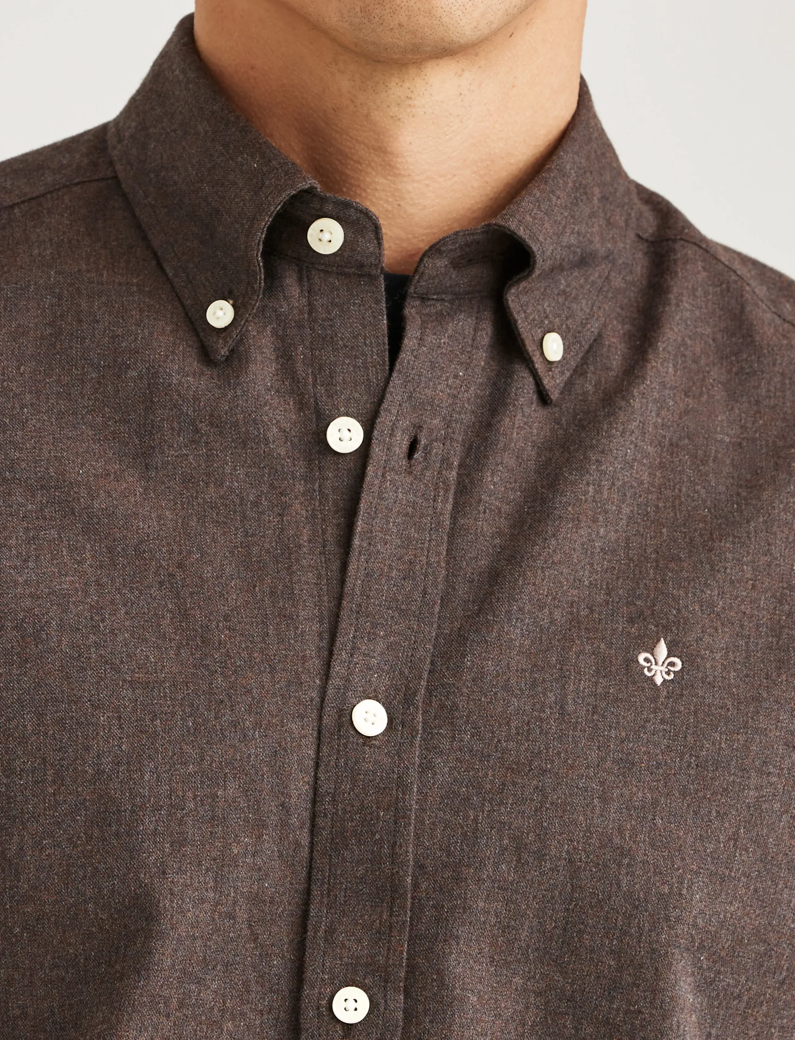Morris - Watts Flannel Shirt-Slim Fit - brown - 5